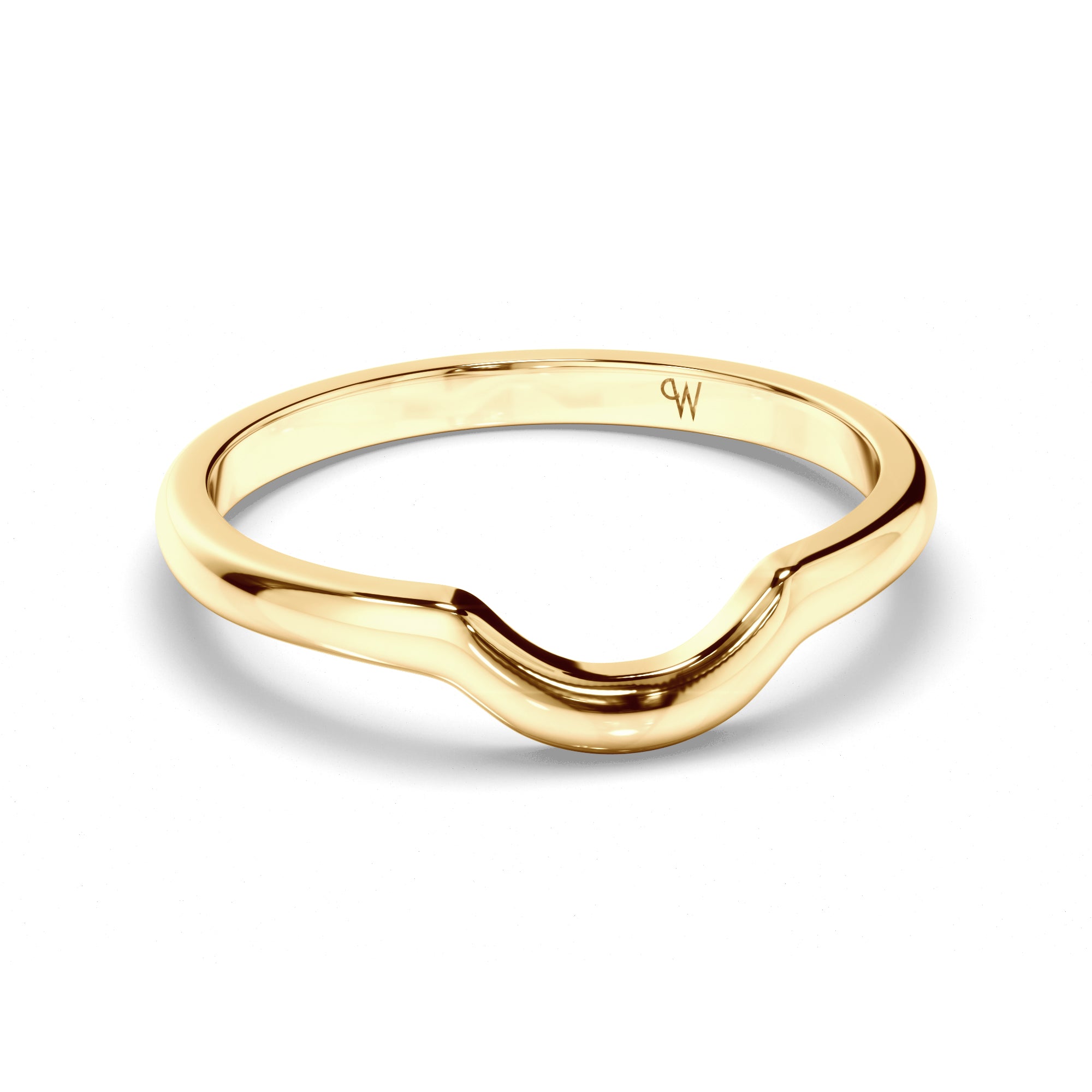 Curved Plain Wedding Ring