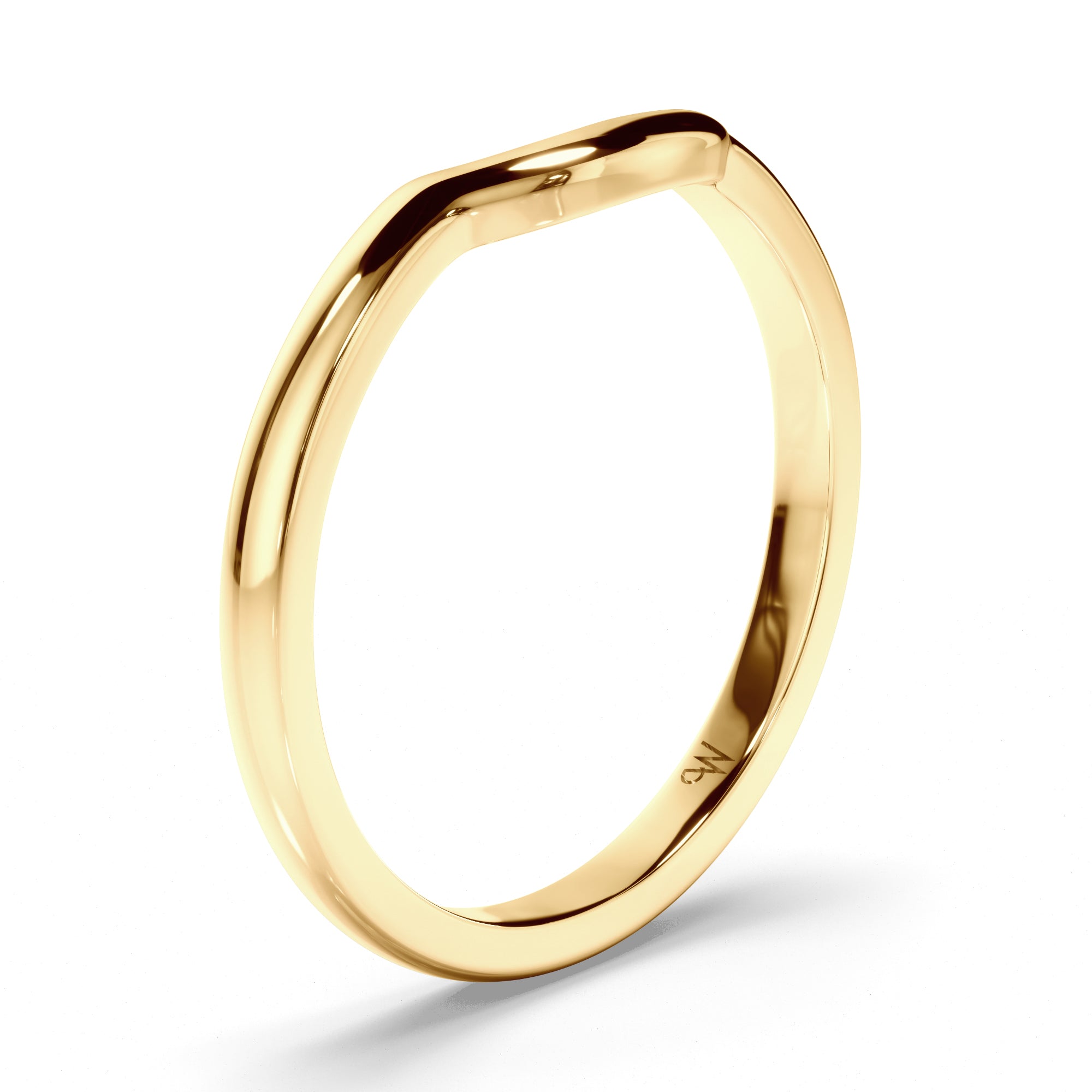 Curved Plain Wedding Ring