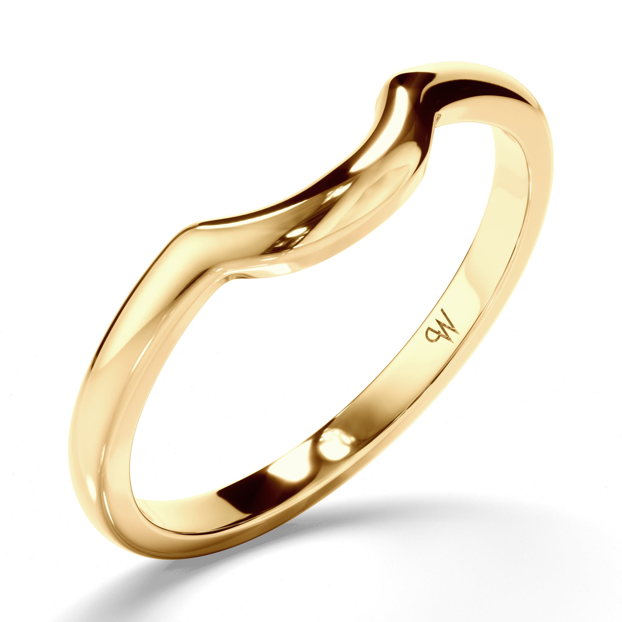 Curved Plain Wedding Ring