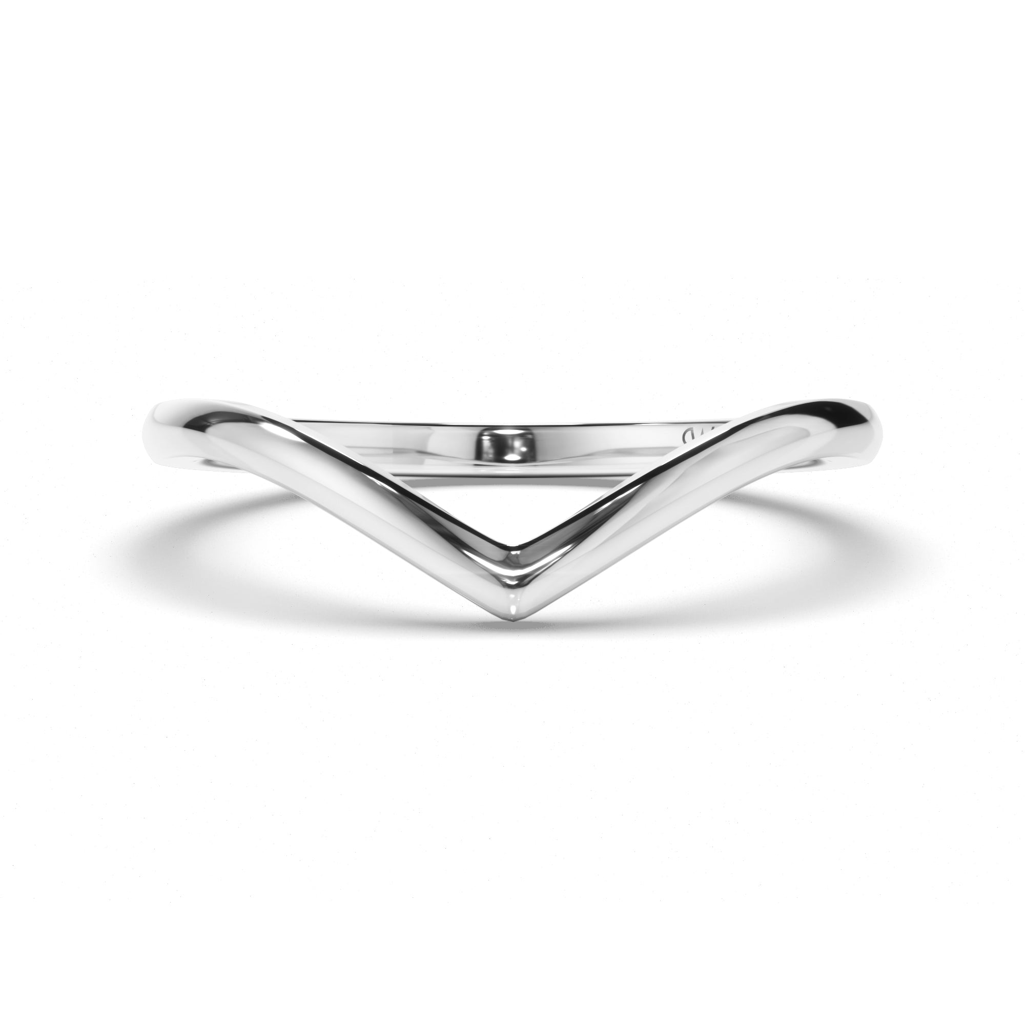 V-Shape Curved Wedding Ring