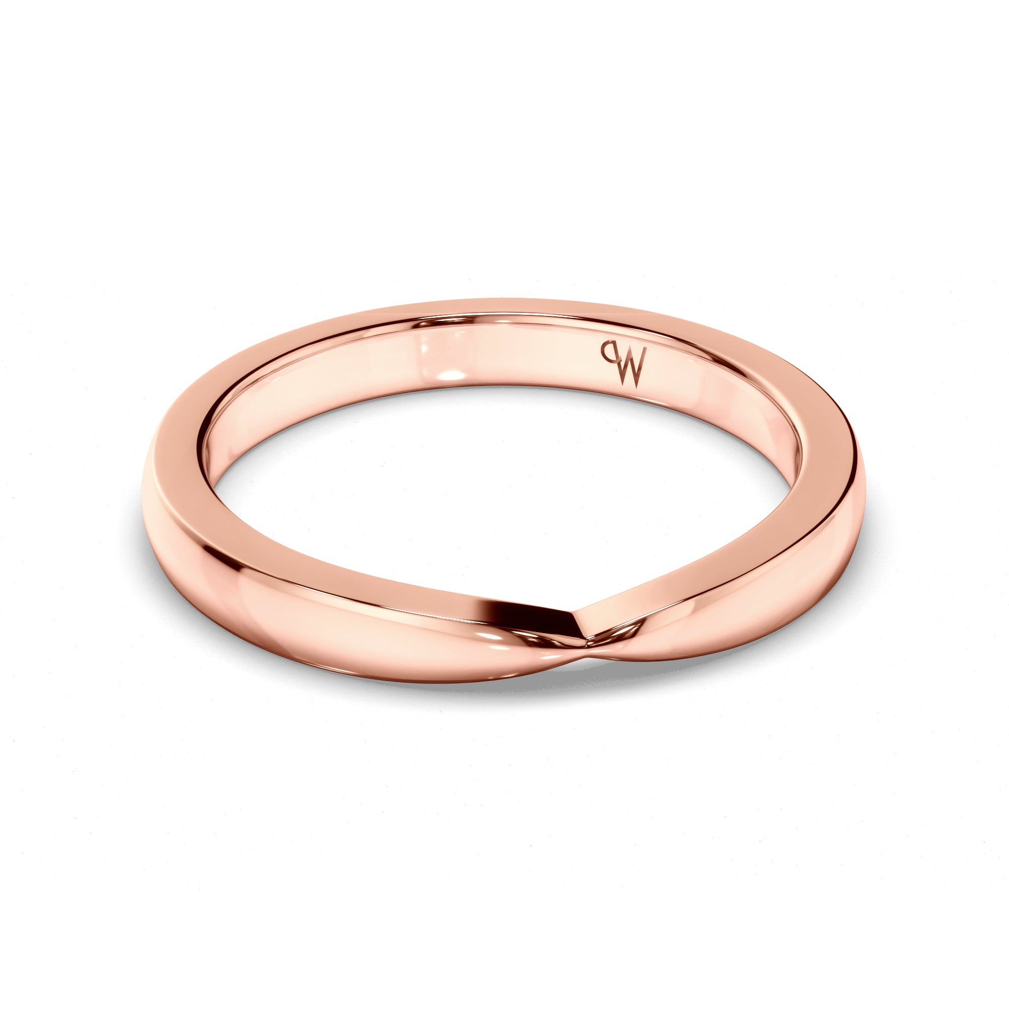 Pinched Plain Wedding Ring