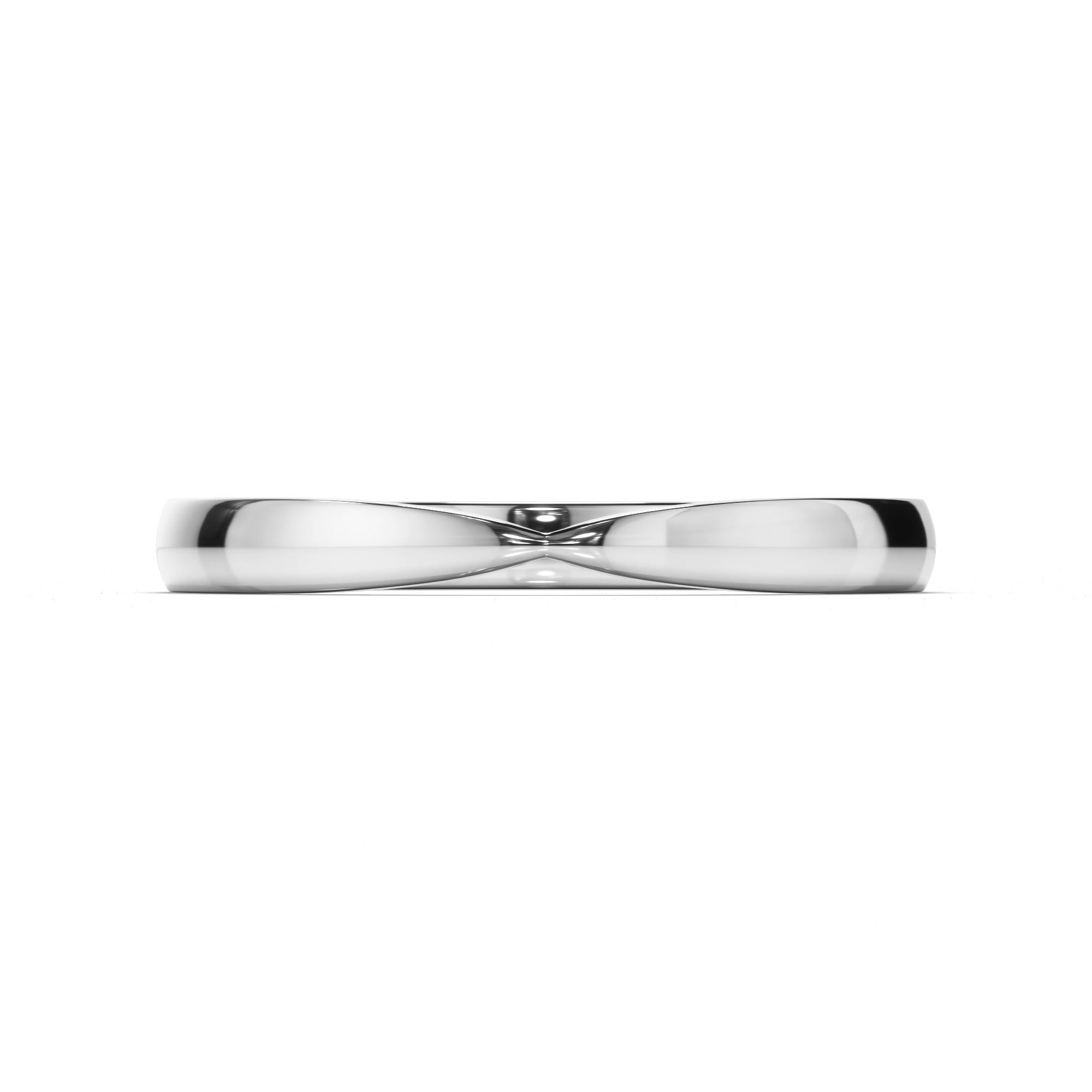 Pinched Plain Wedding Ring