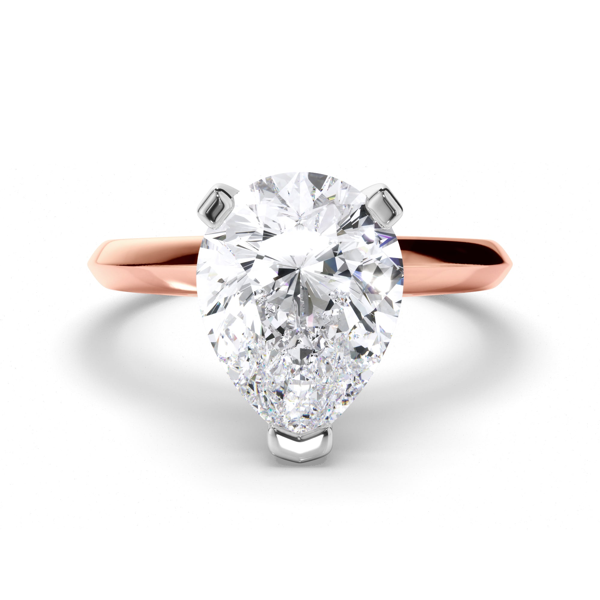 Pear Diamond Solitaire Engagement Ring
