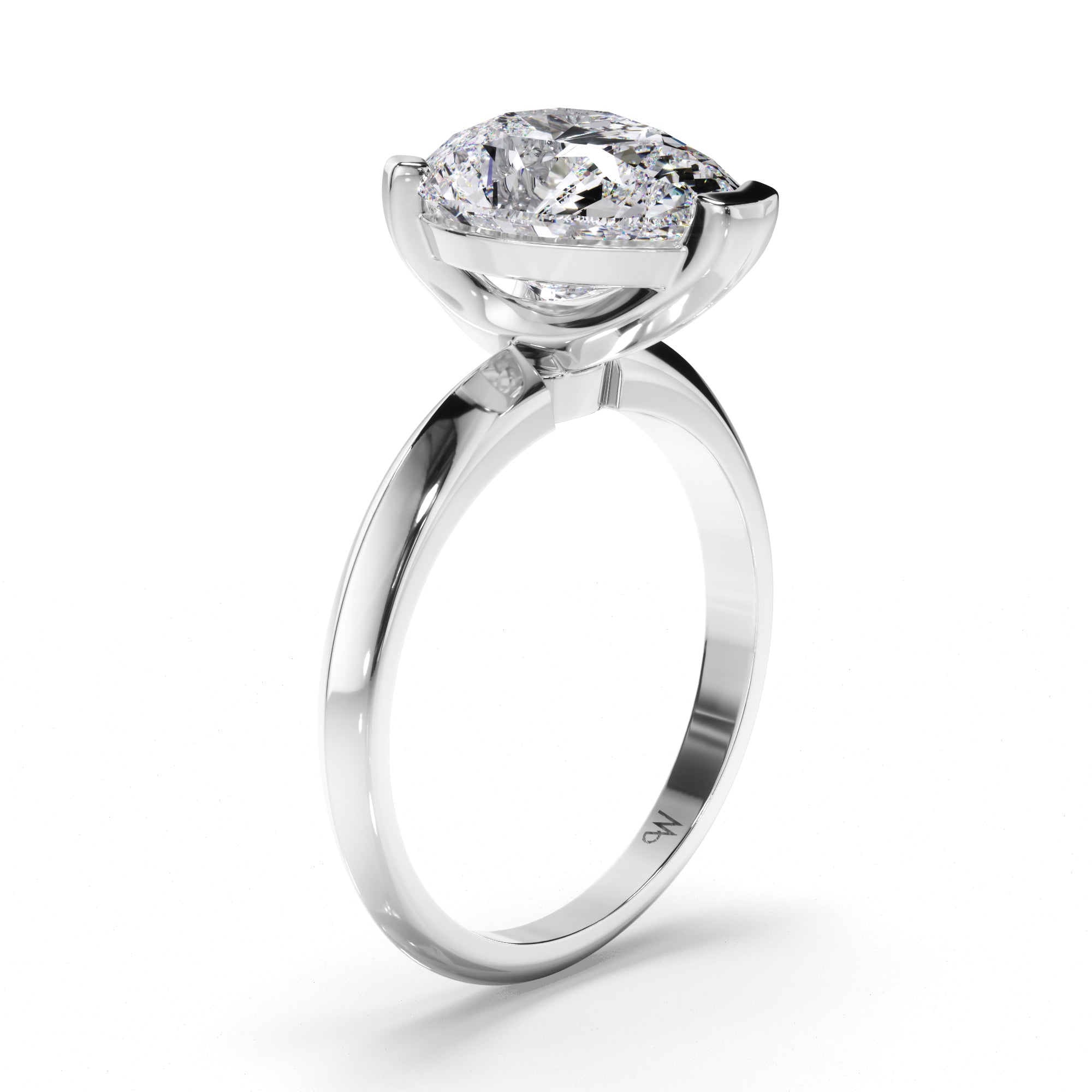 Pear Diamond Solitaire Engagement Ring