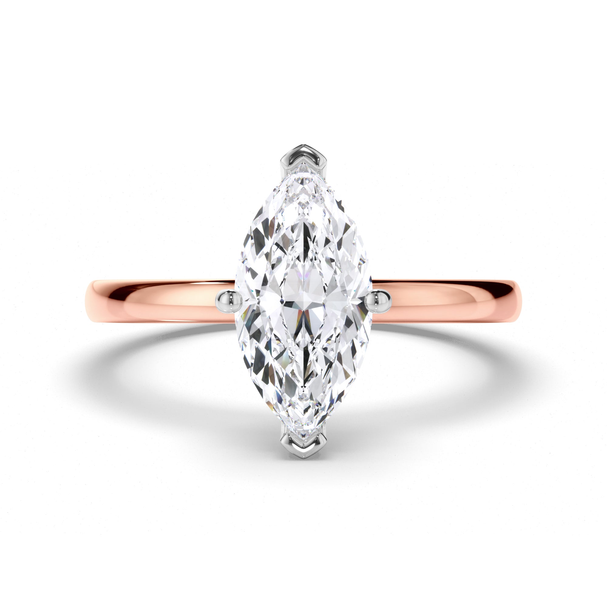 Marquise Diamond Solitaire Engagement Ring