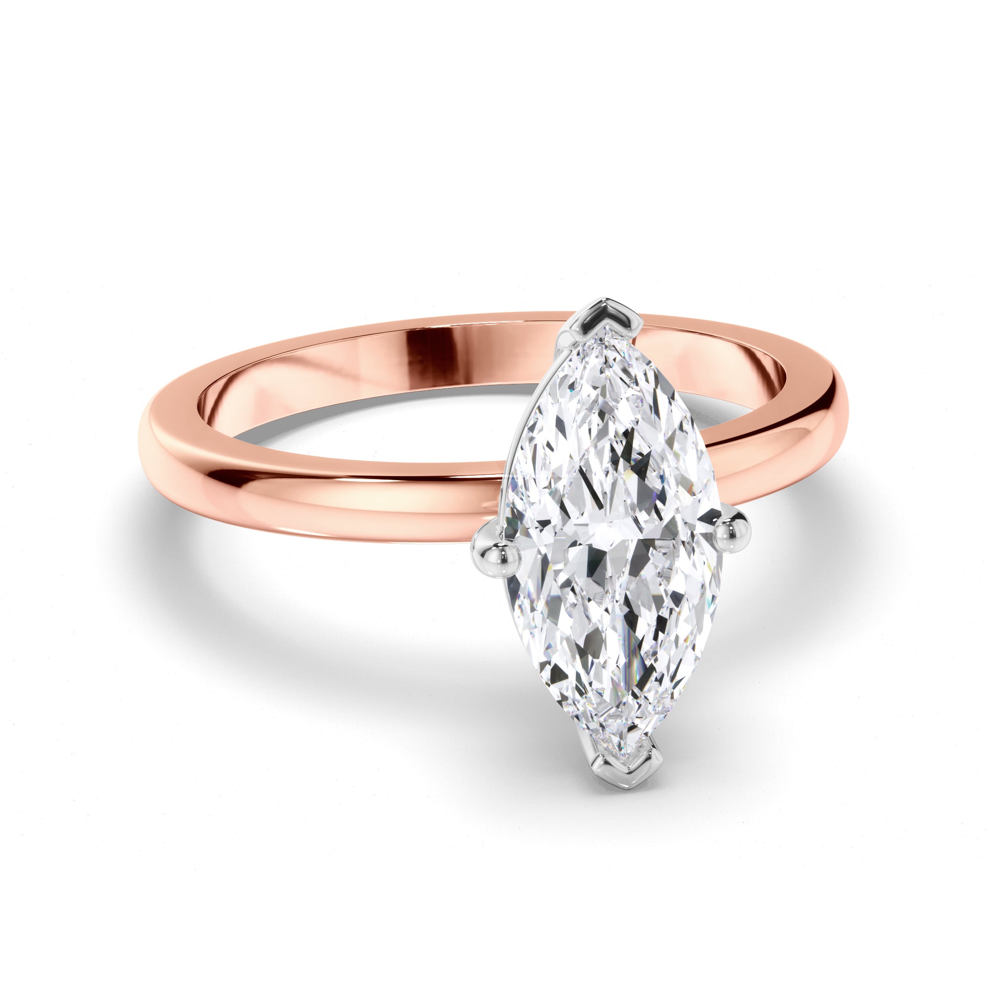 Marquise Diamond Solitaire Engagement Ring