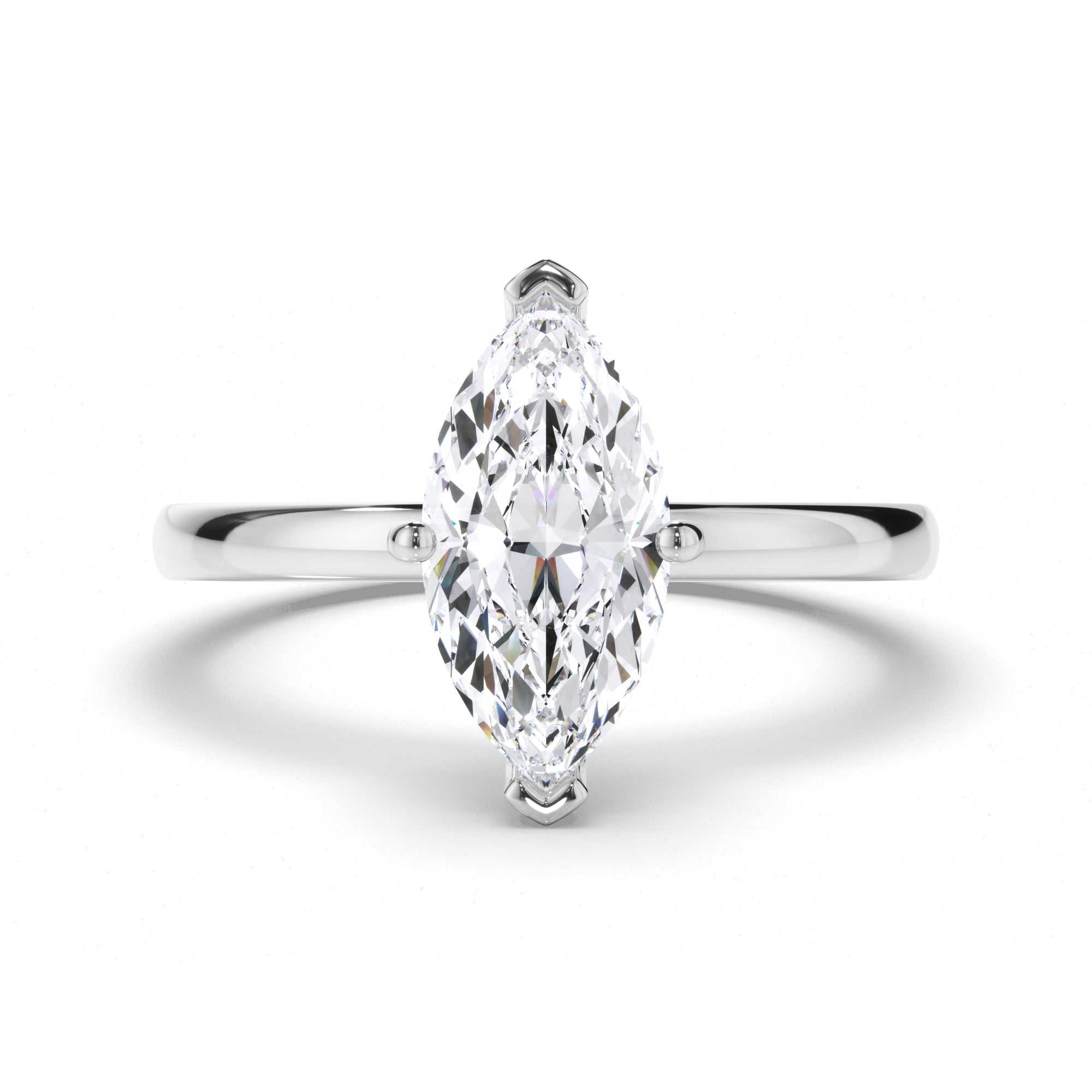 Marquise Diamond Solitaire Engagement Ring