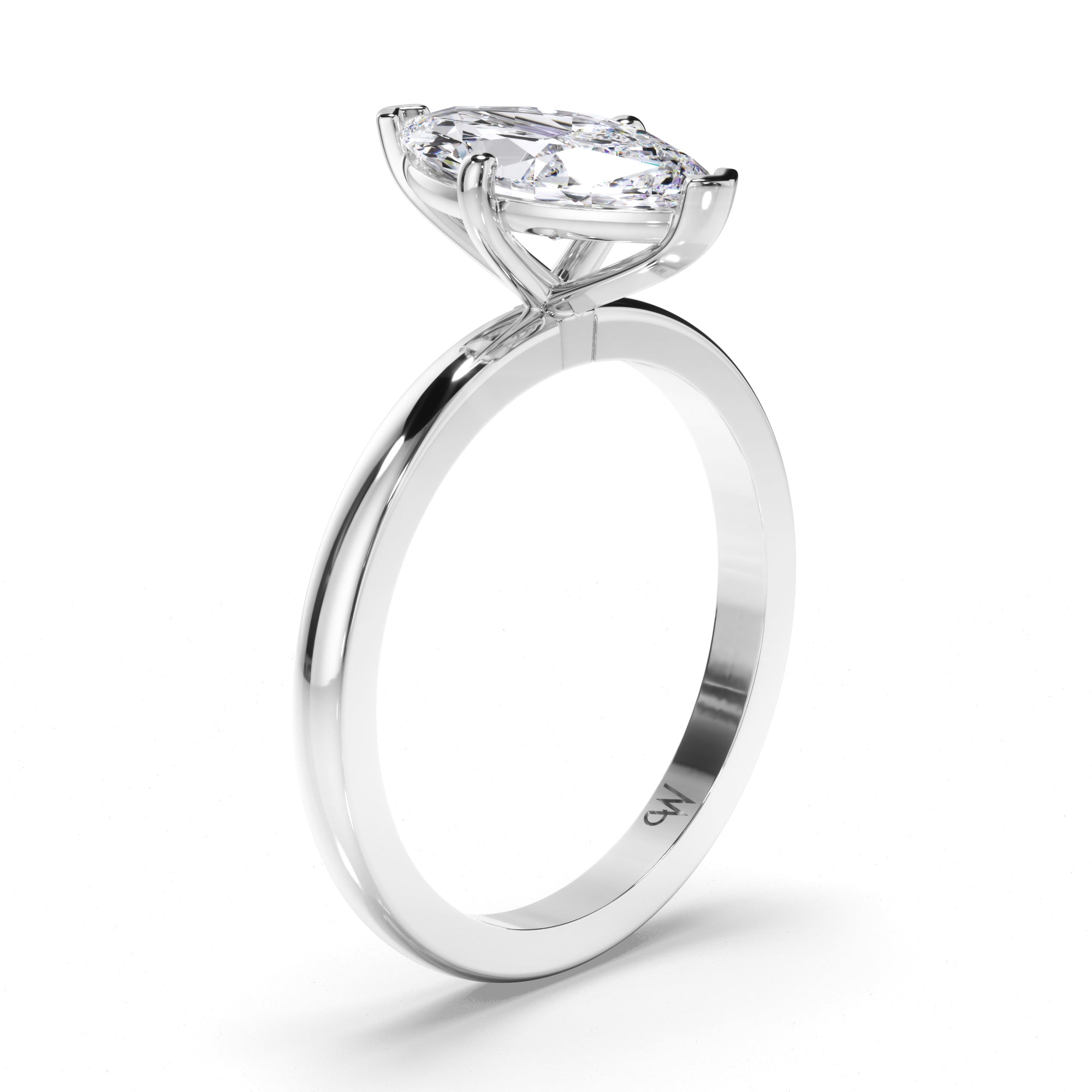 Marquise Diamond Solitaire Engagement Ring