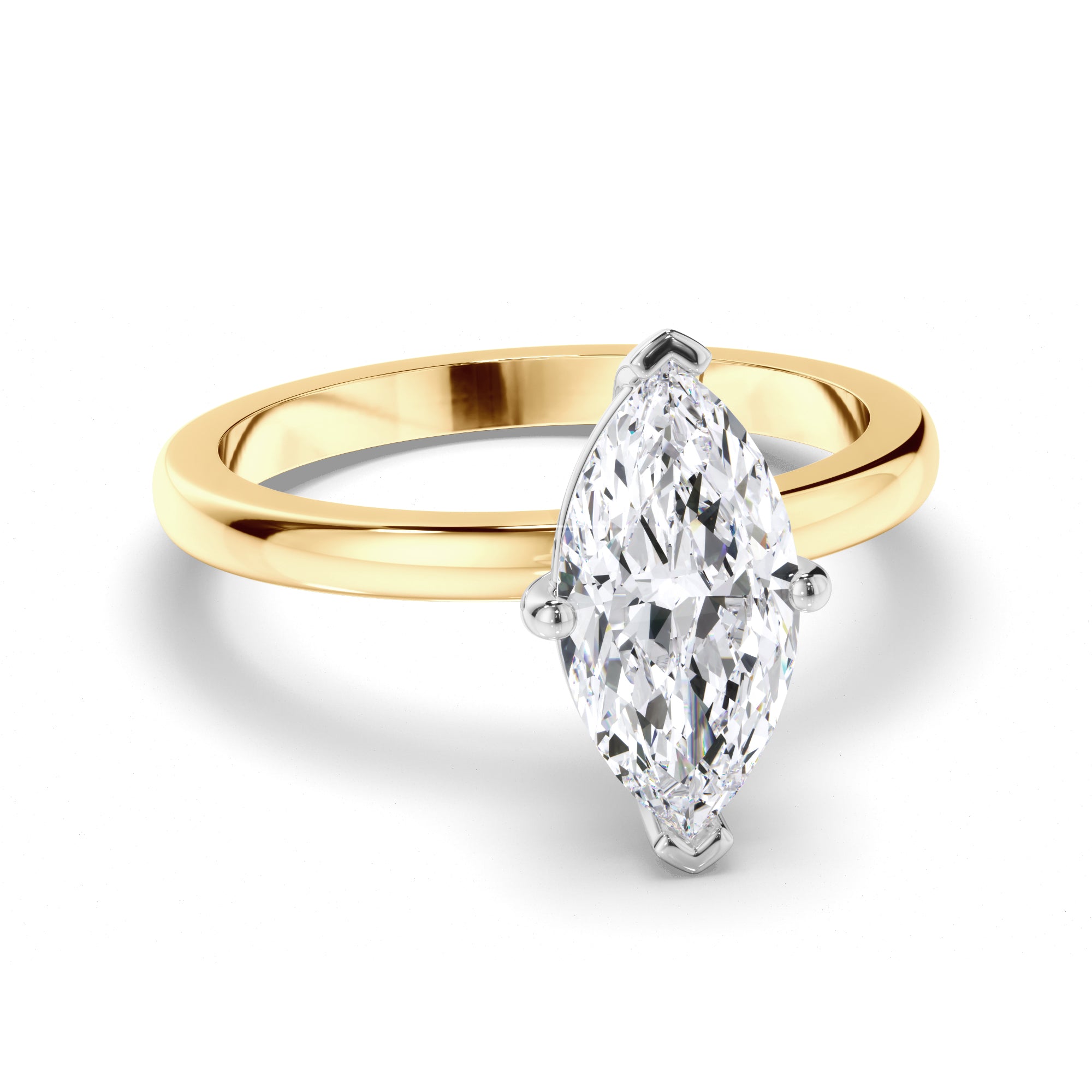 Marquise Diamond Solitaire Engagement Ring