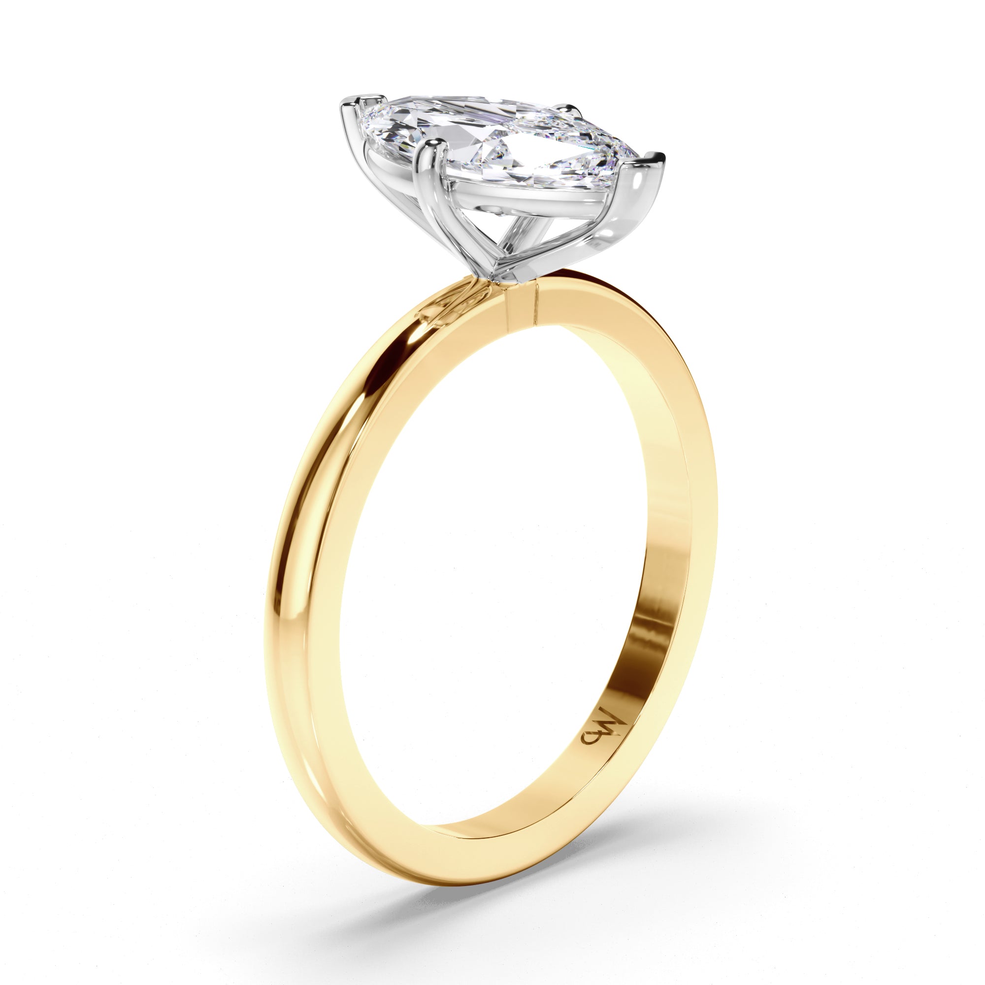 Marquise Diamond Solitaire Engagement Ring