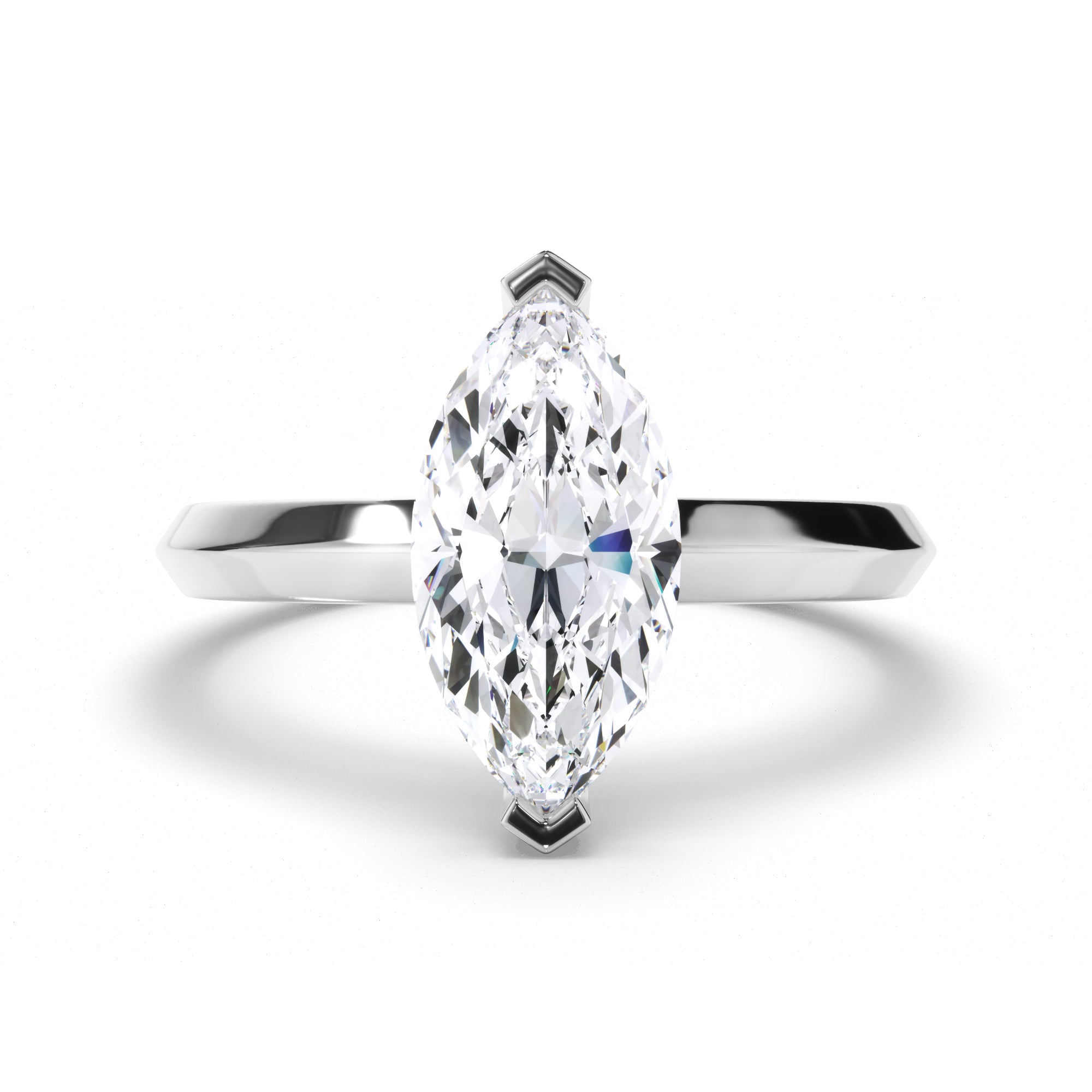 Marquise Diamond Solitaire Engagement Ring