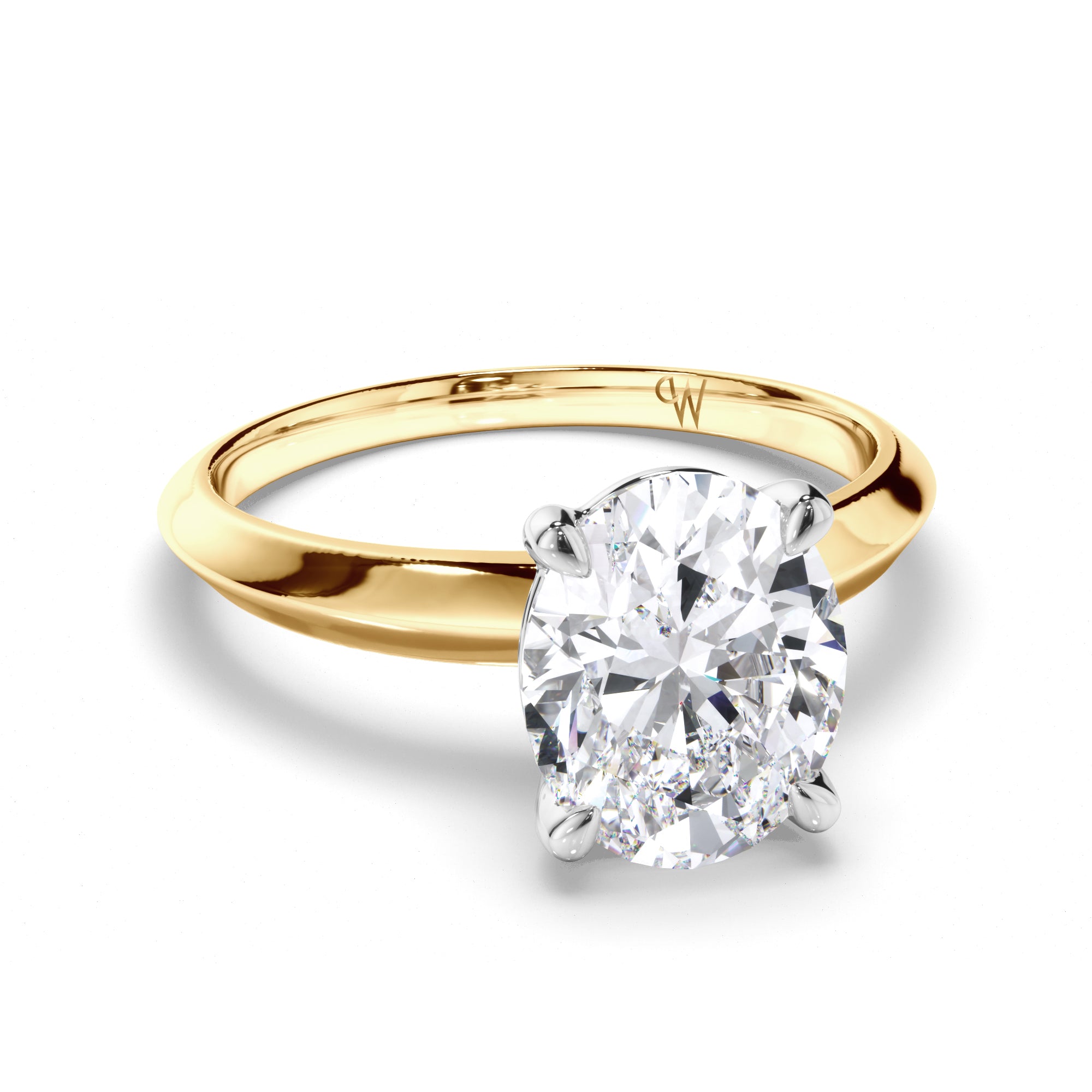Oval Diamond Solitaire Engagement Ring