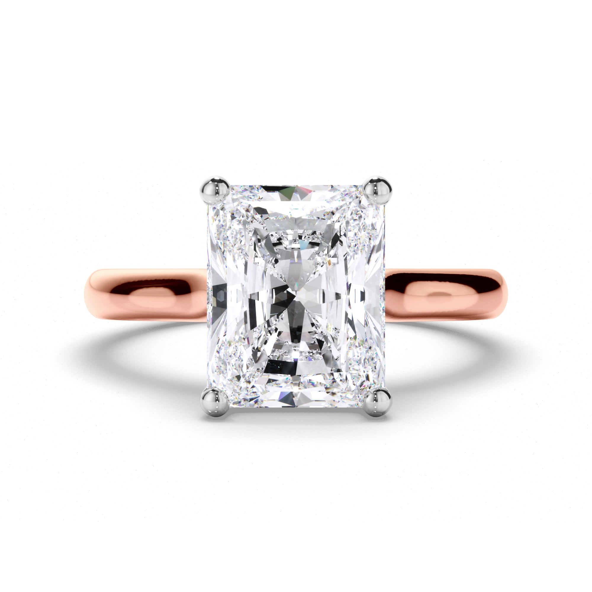 Radiant Diamond Solitaire Engagement Ring