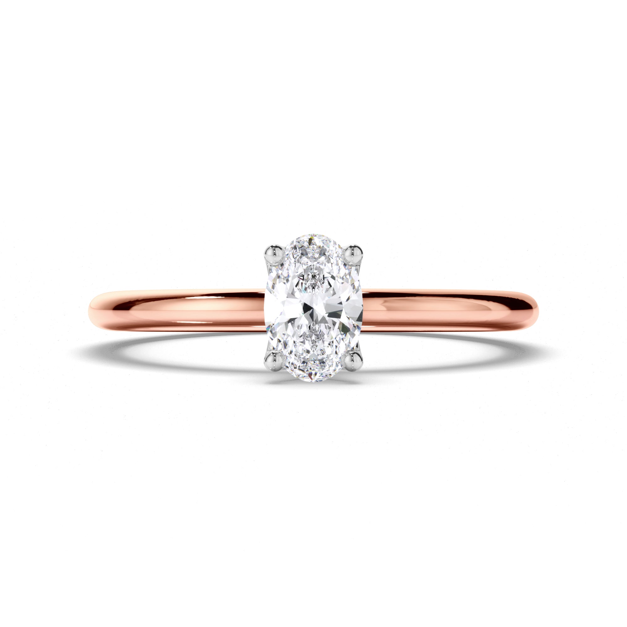 Oval Diamond Solitaire Engagement Ring