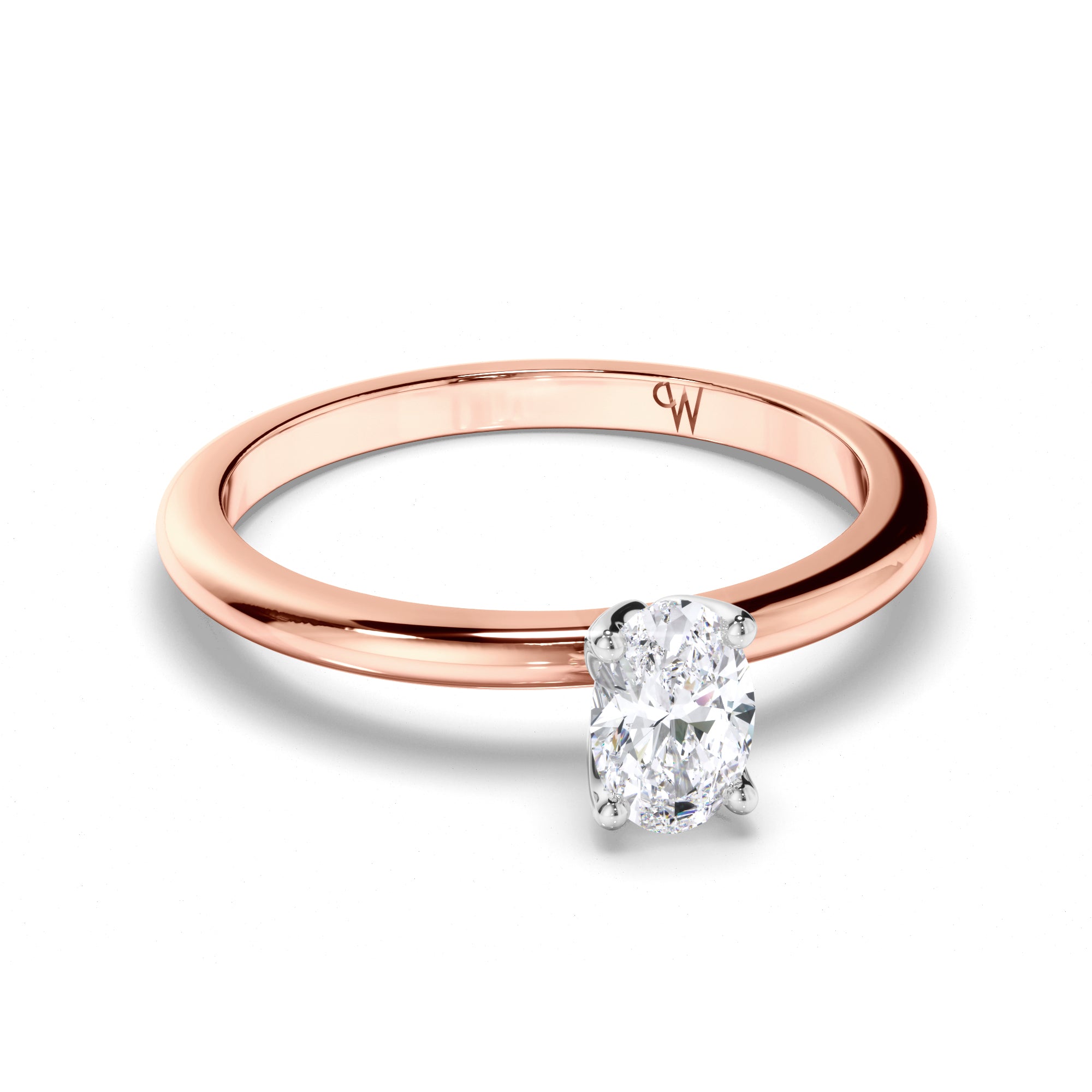 Oval Diamond Solitaire Engagement Ring