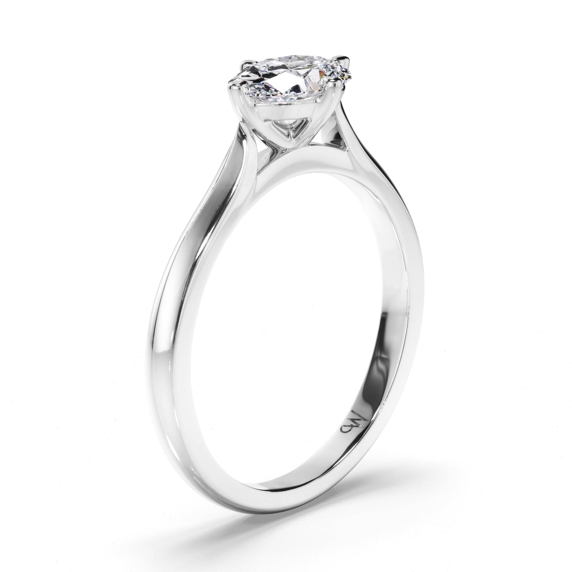 Oval Diamond Solitaire Engagement Ring