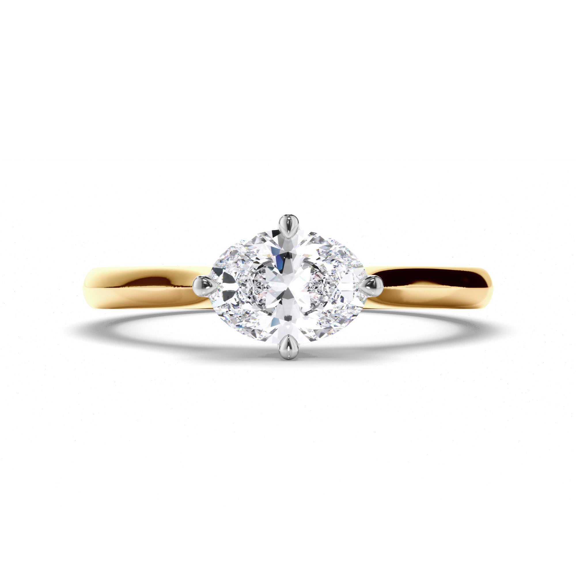 Oval Diamond Solitaire Engagement Ring