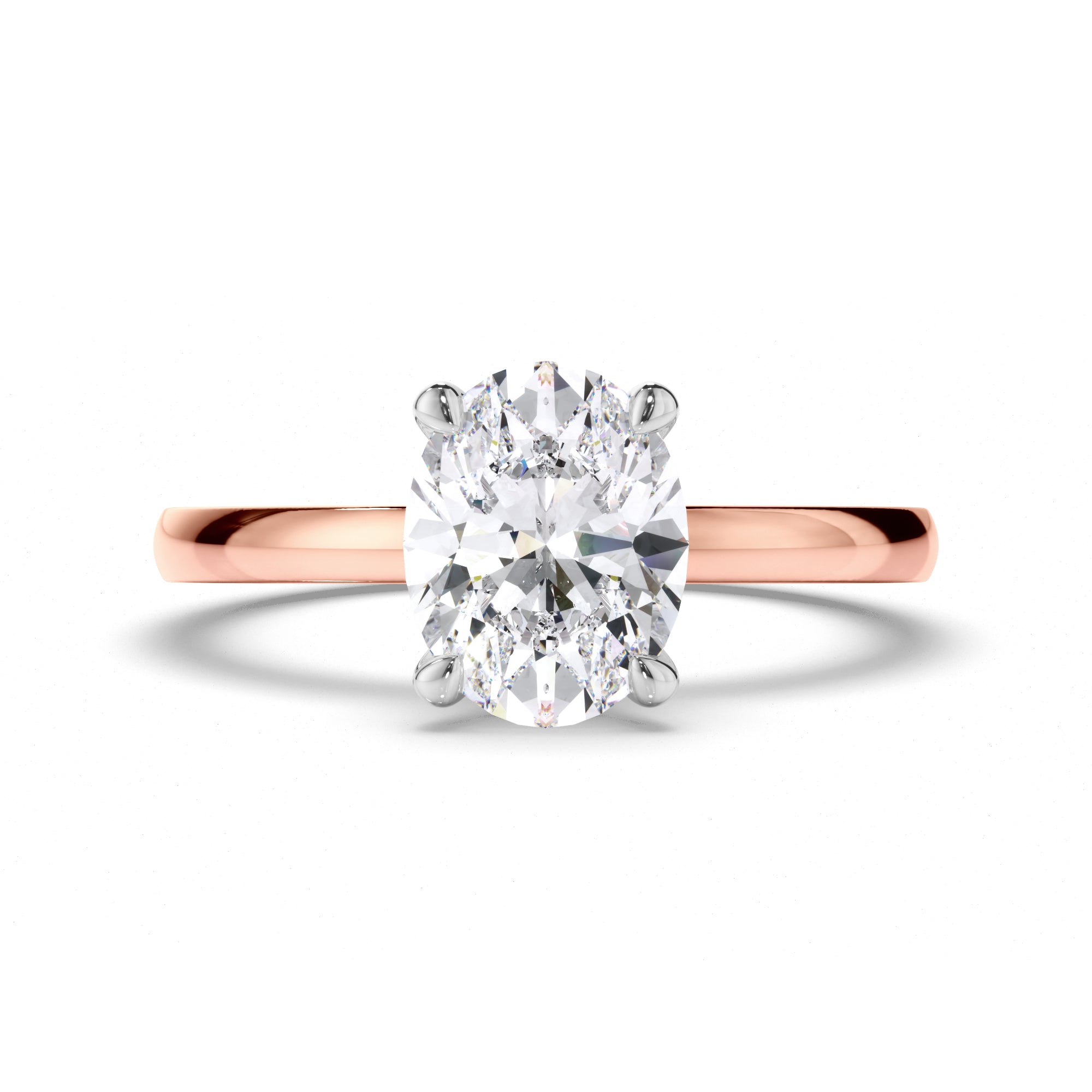 Oval Diamond Solitaire Engagement Ring