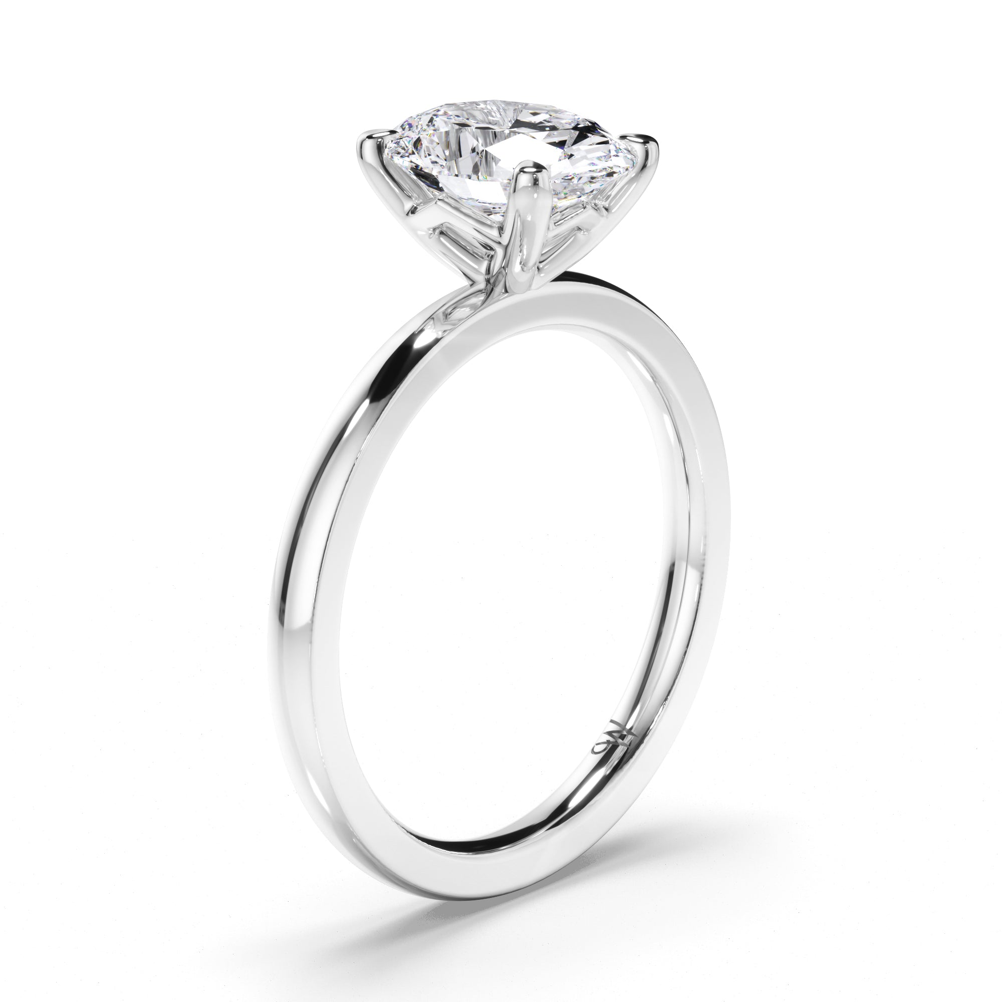 Oval Diamond Solitaire Engagement Ring