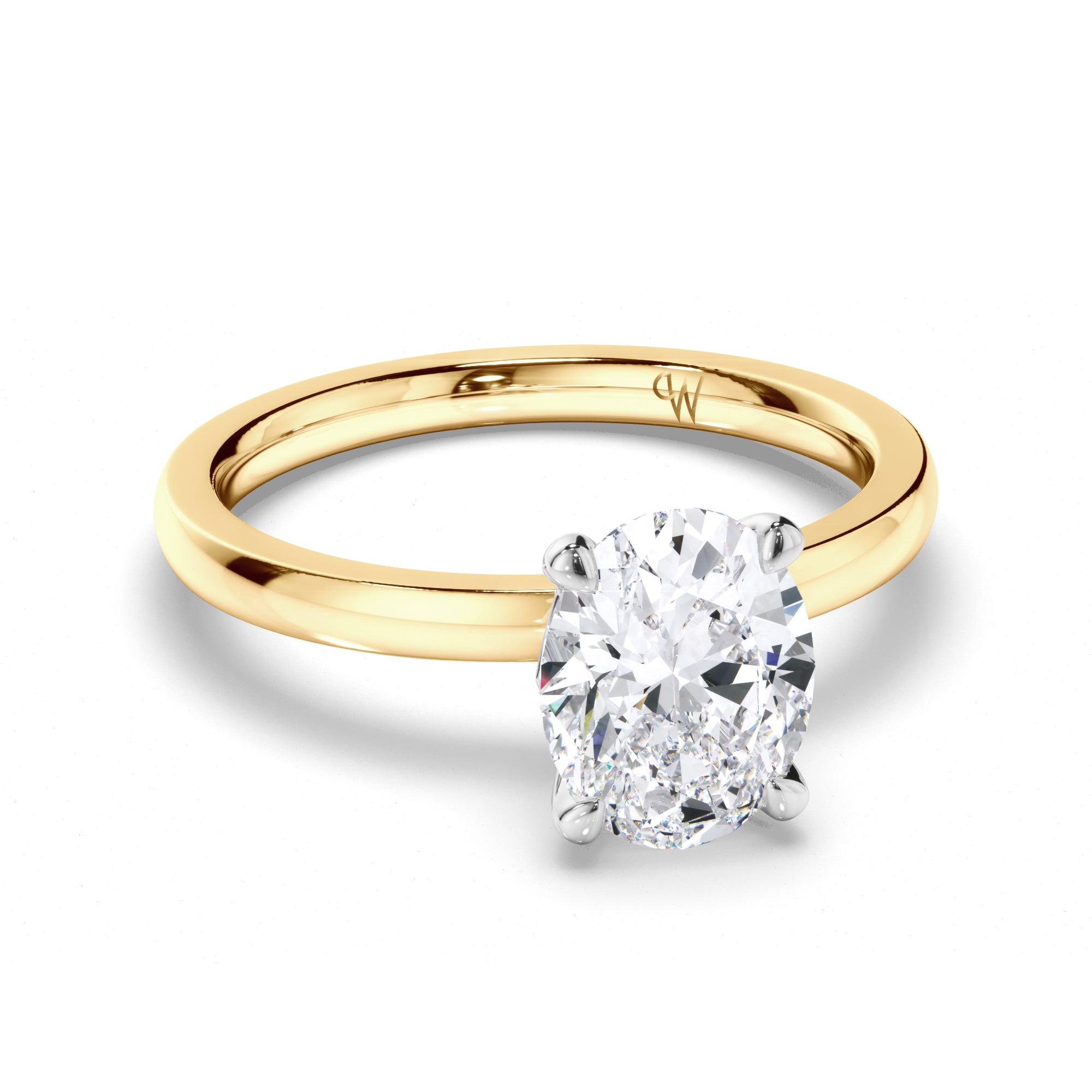 Oval Diamond Solitaire Engagement Ring