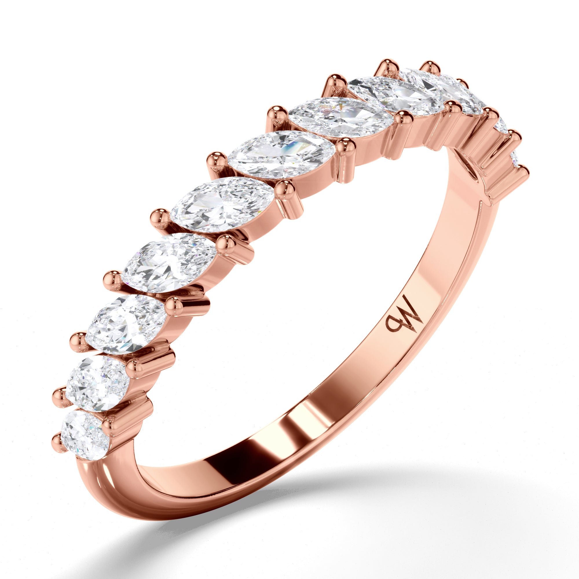 Marquise Diamond Wedding Ring
