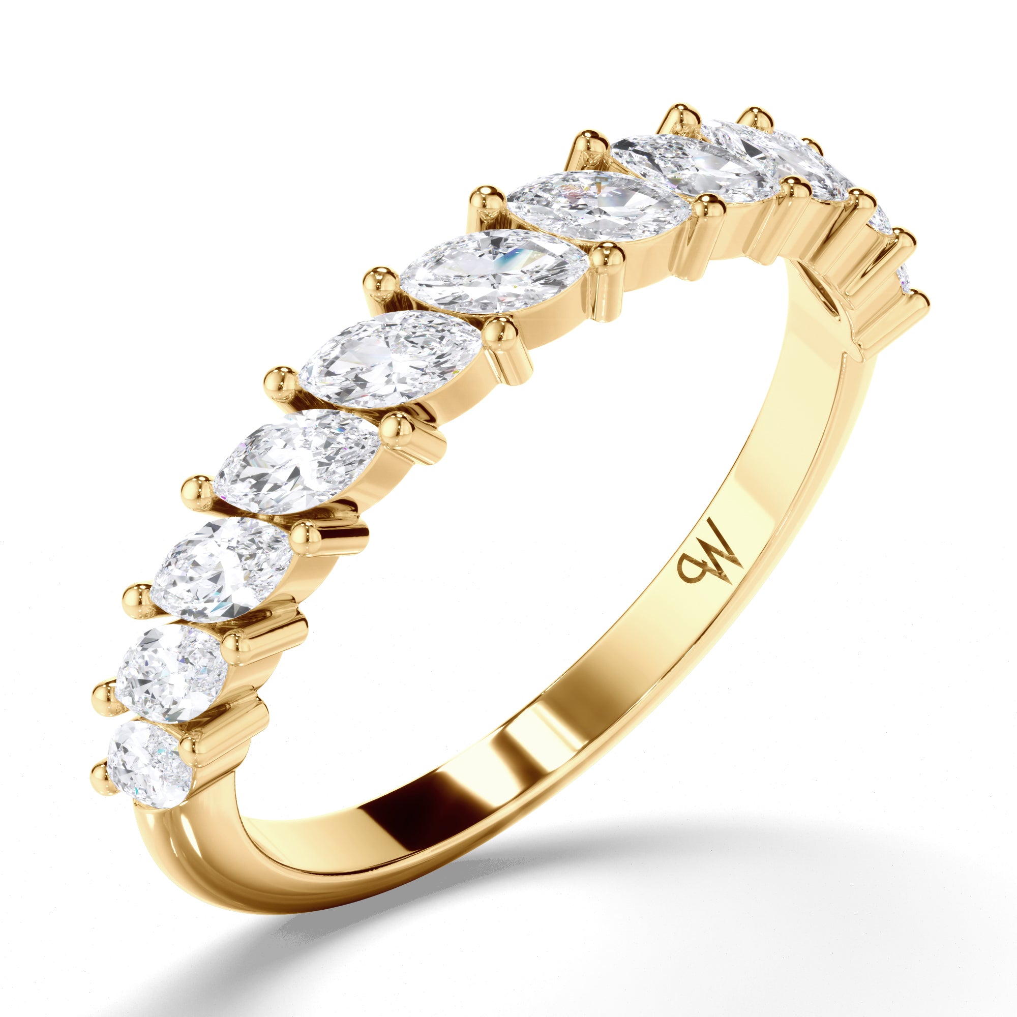 Marquise Diamond Wedding Ring