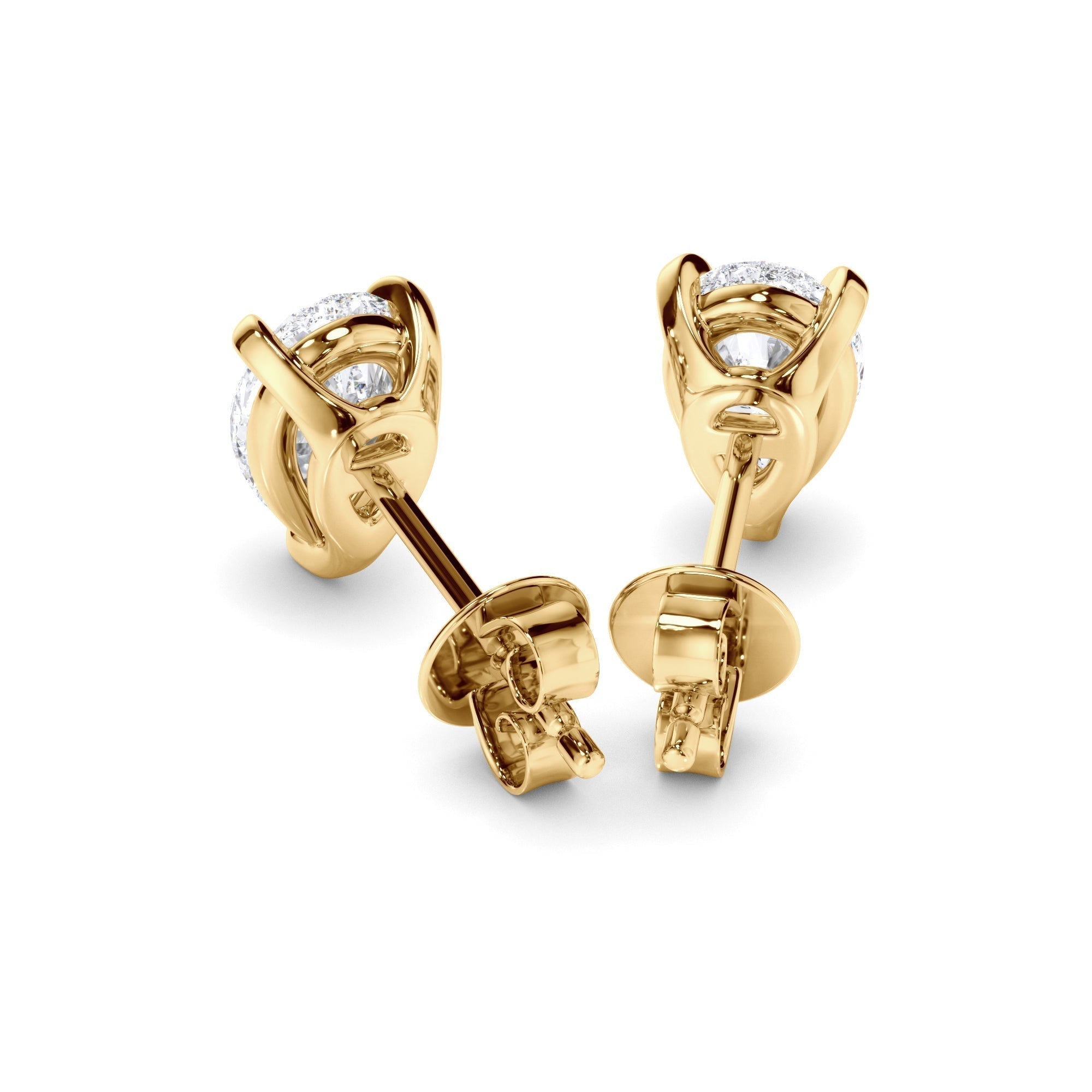 Pear Cut Diamond Stud Earrings