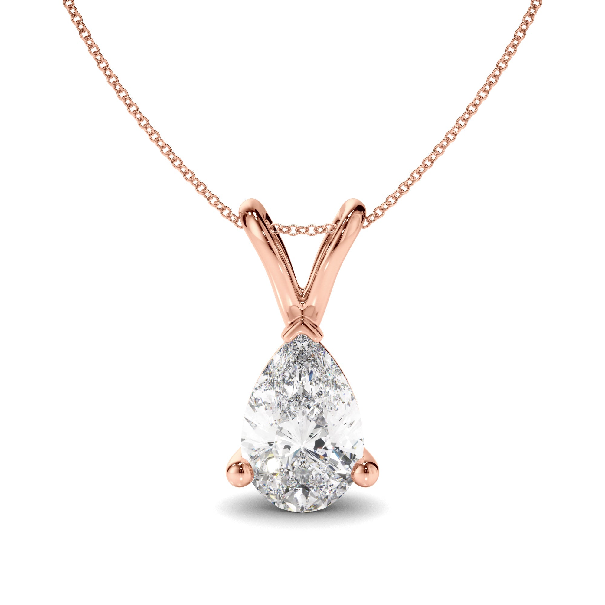 Pear Cut Diamond Pendant