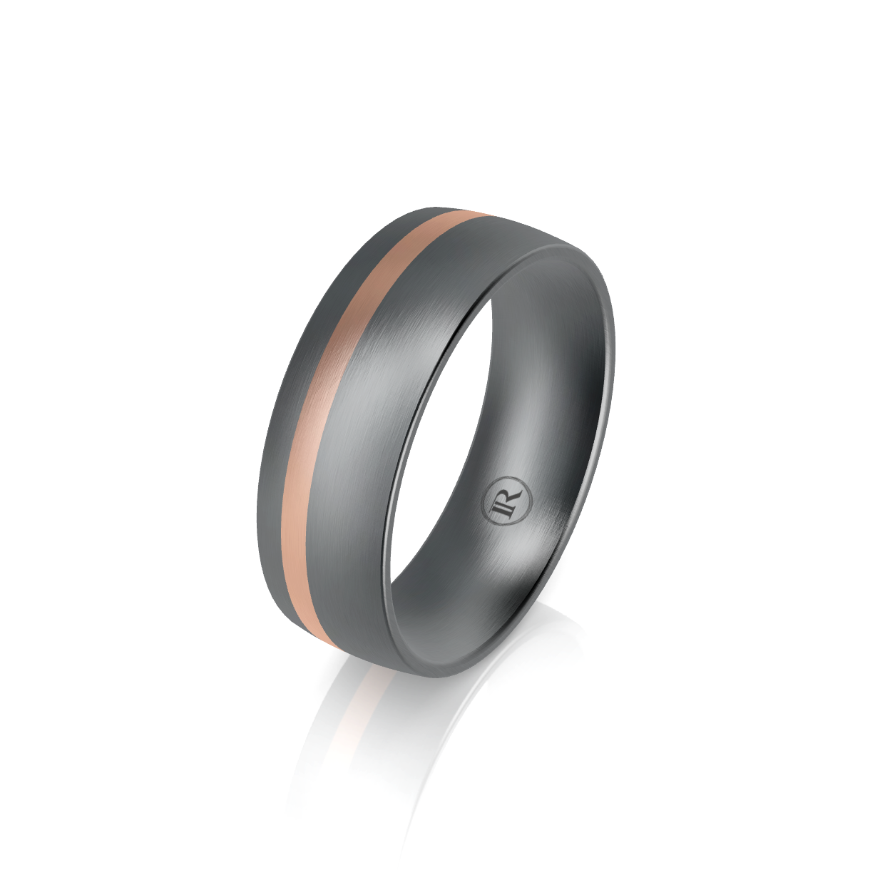 Tantalum and 9ct Rose Gold Wedding Ring
