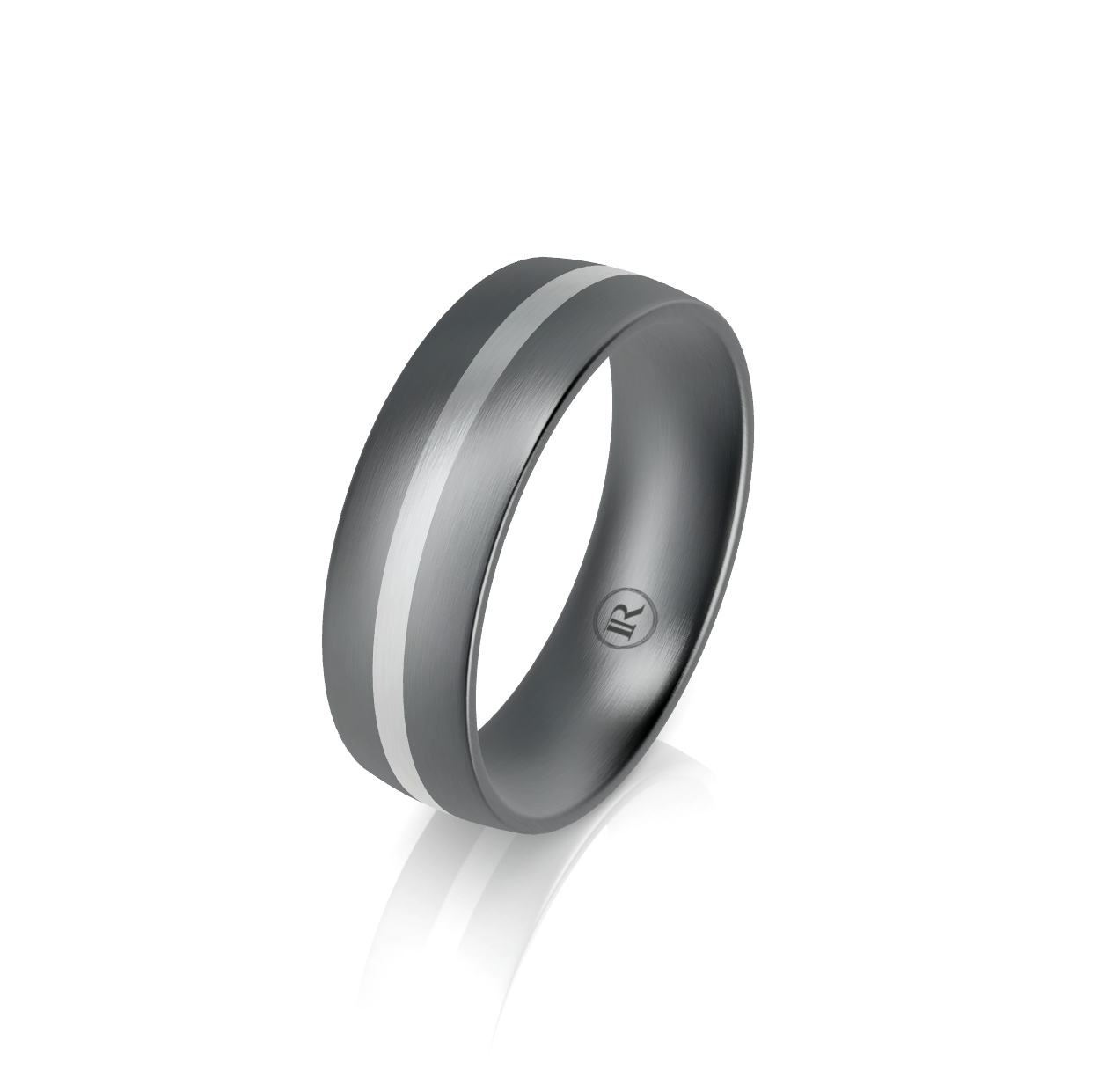 Tantalum and 9ct White Gold Wedding Ring