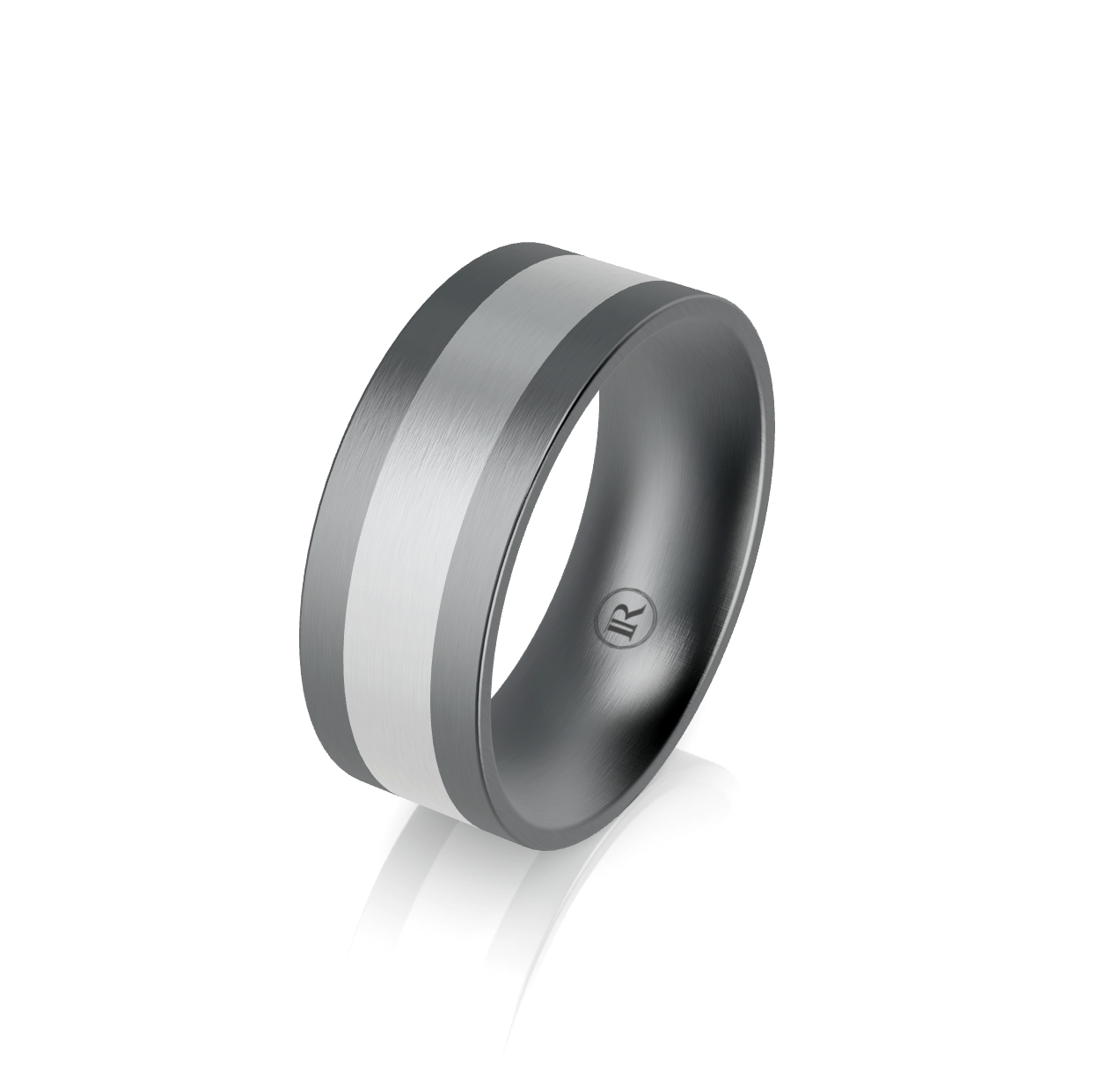 Tantalum and 9ct White Gold Wedding Ring
