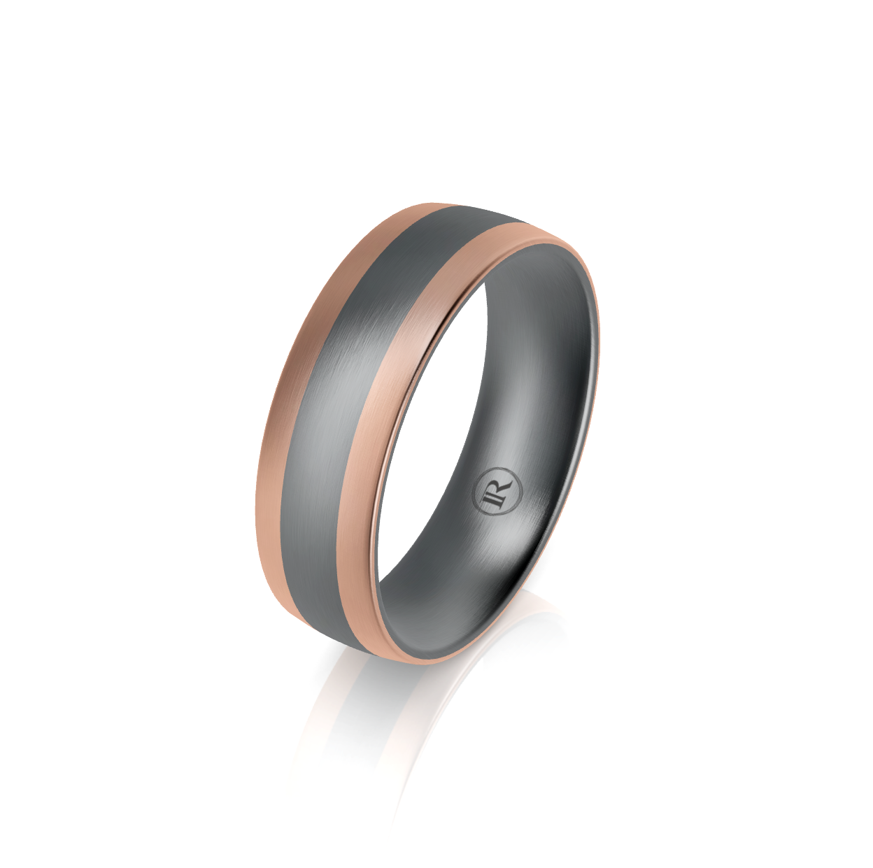 Tantalum and 9ct Rose Gold Wedding Ring