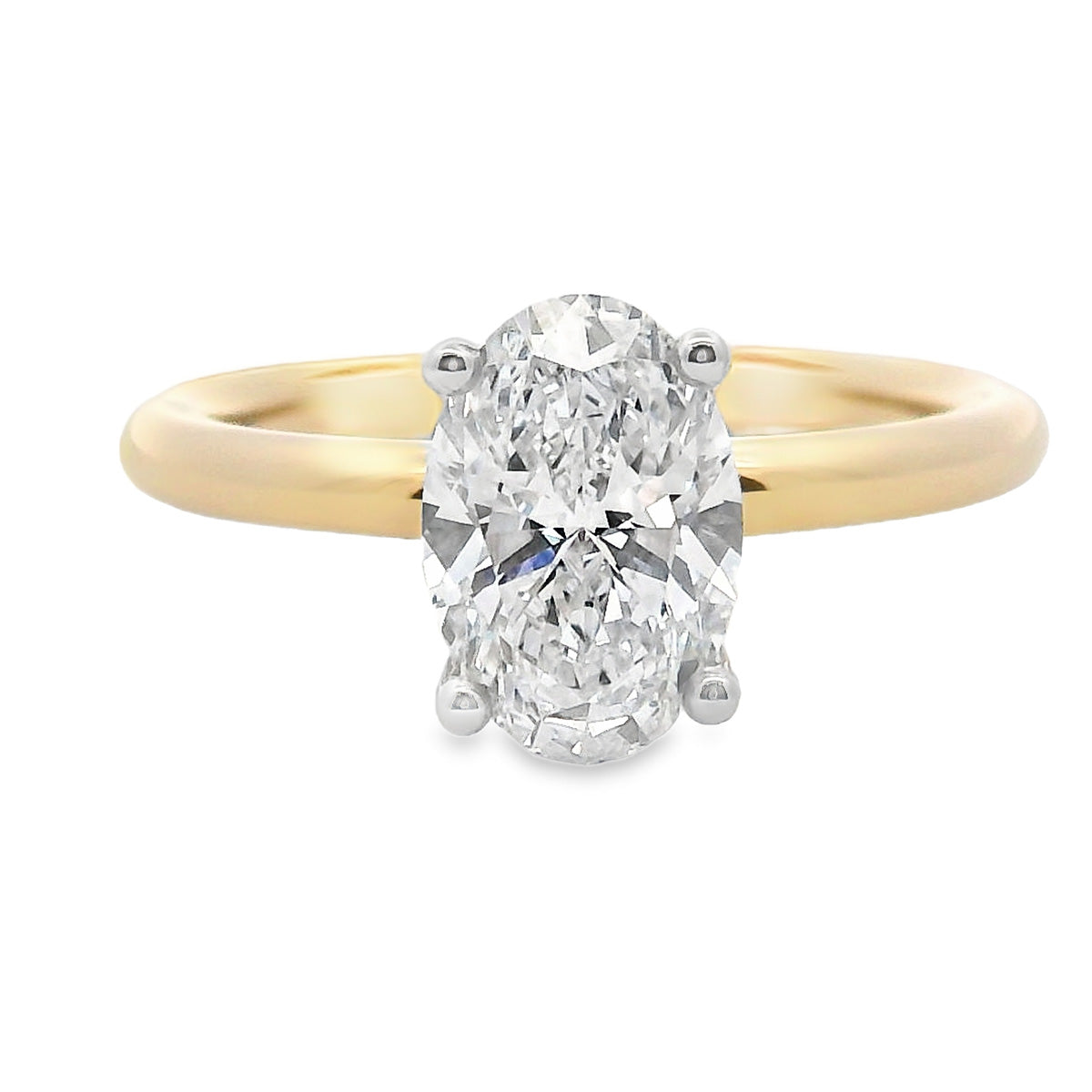18ct Yellow Gold 1.51ct Lab Grown Engagement Ring