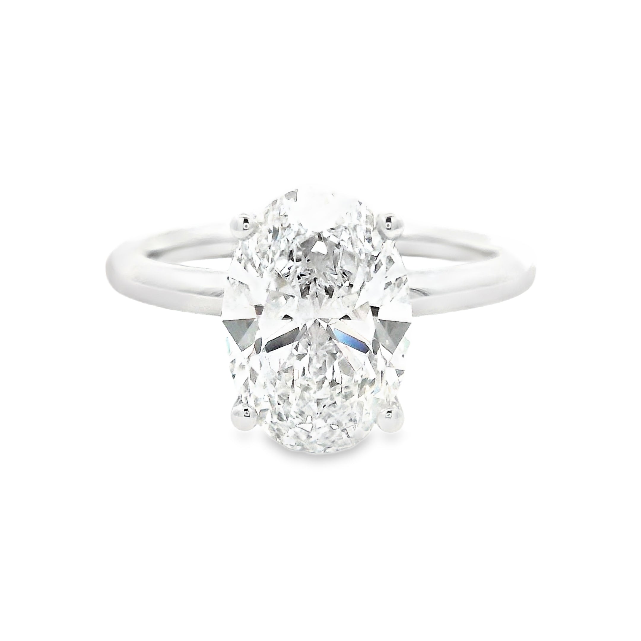 18ct White Gold 3.01ct Lab Grown Engagement Ring