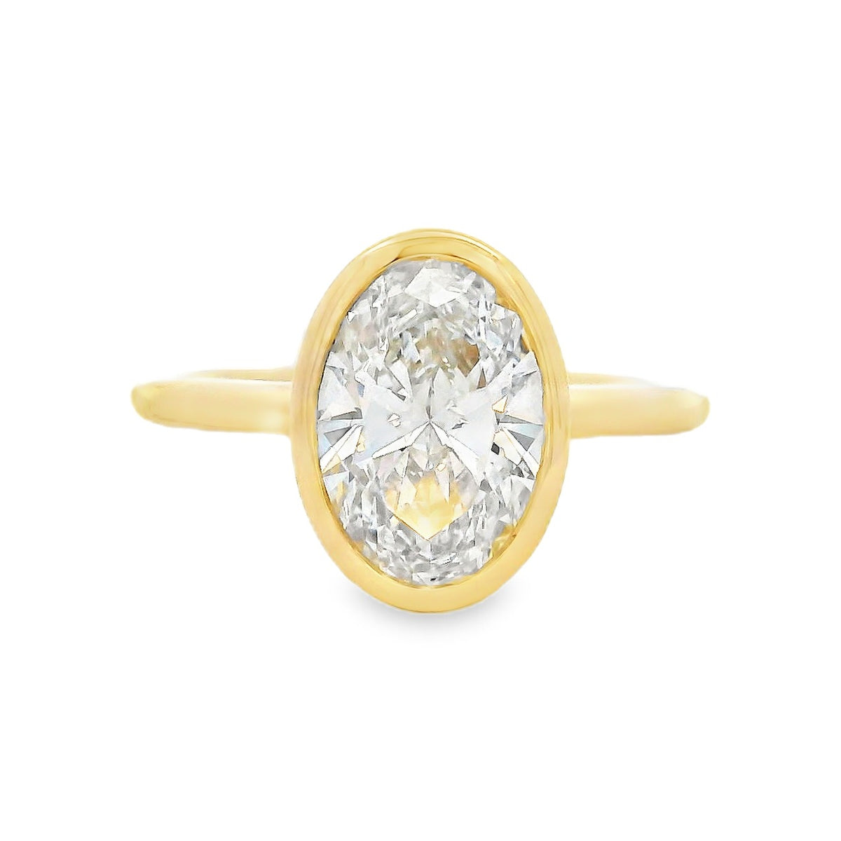 18ct Yellow Gold 2.08ct Lab Grown Diamond Engagement Ring
