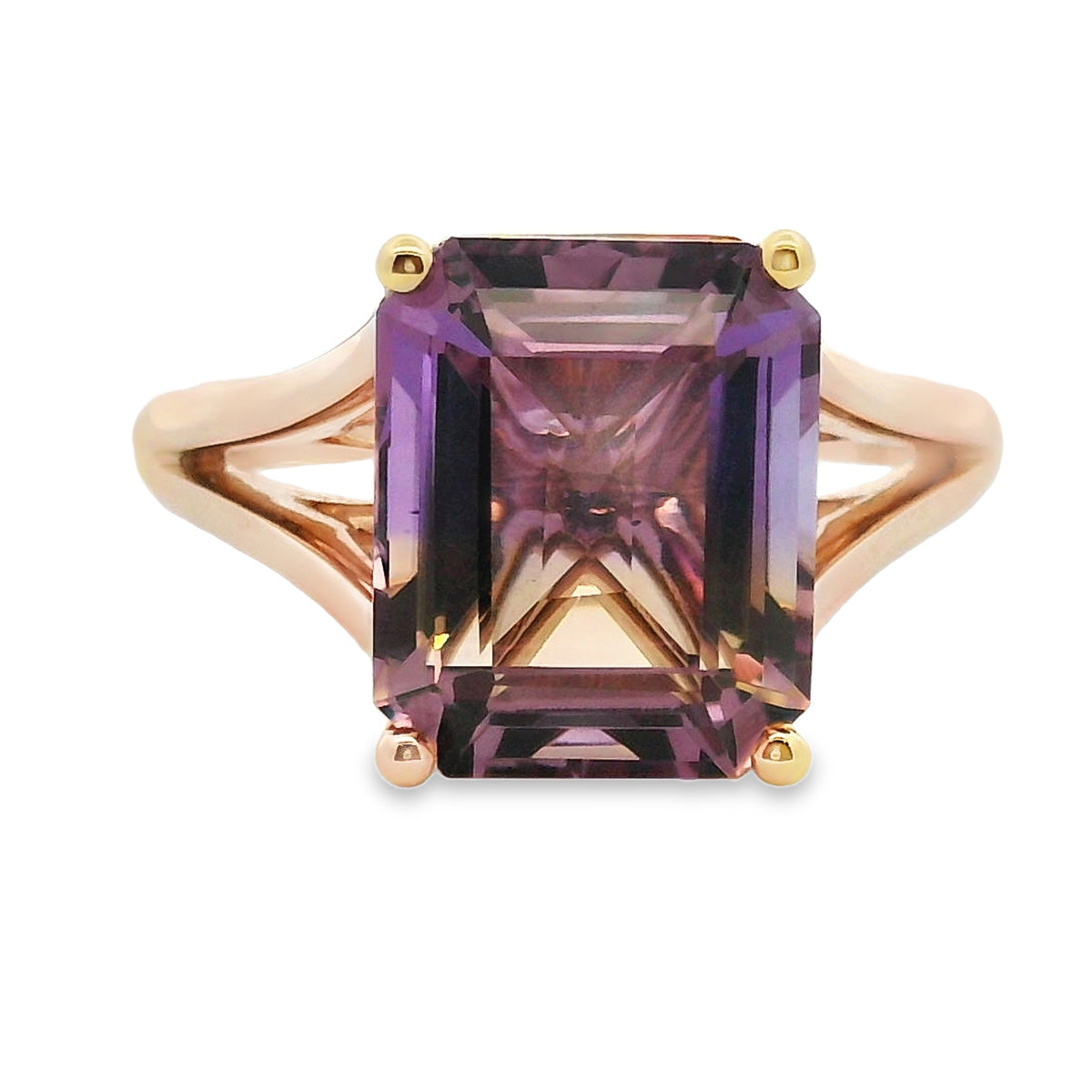 9ct Yellow Gold Ametrine Ring