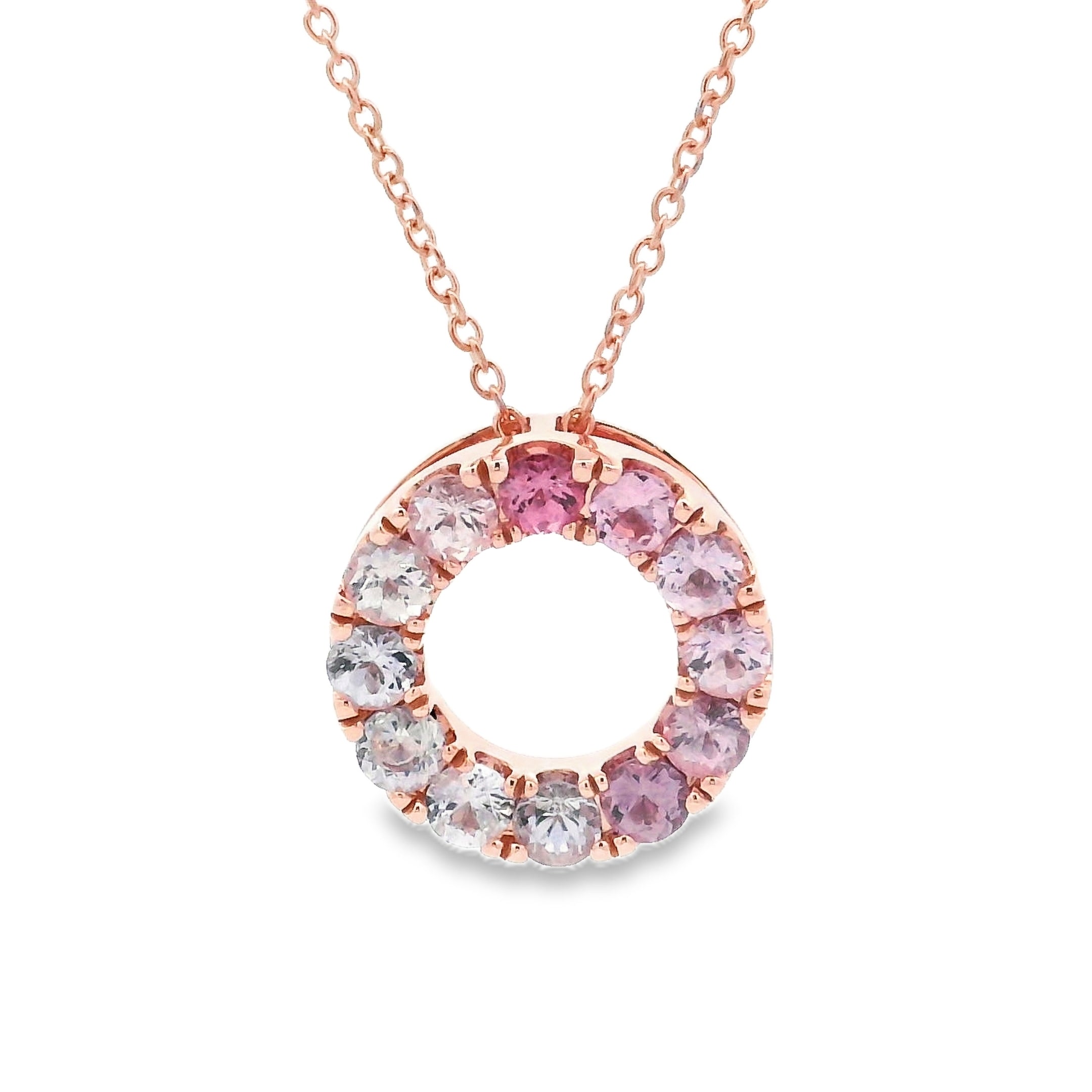 9ct Rose Gold Spinel Pendant