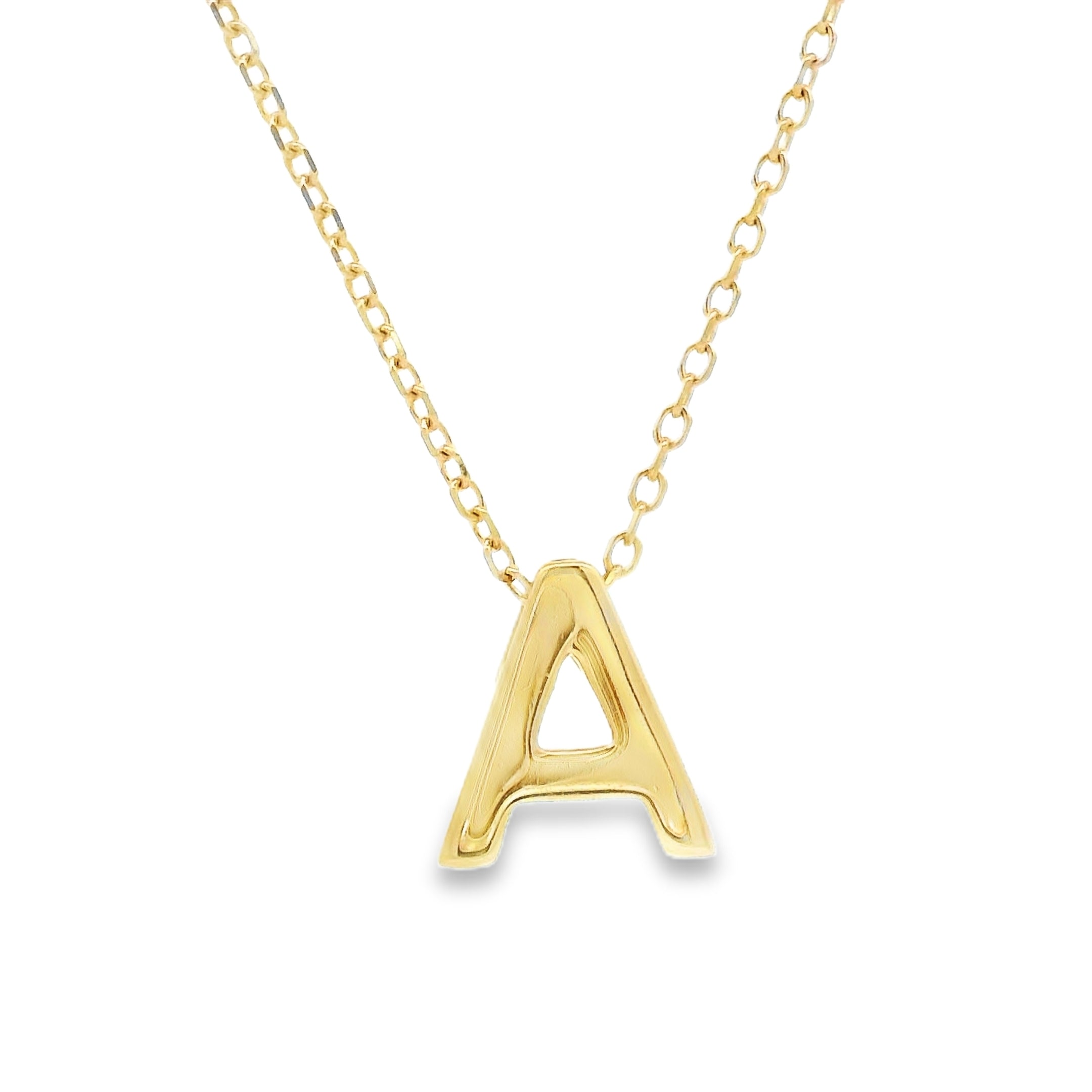9ct Yellow Gold Initial Pendant