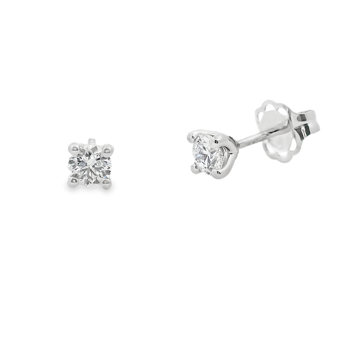 18ct White Gold 2=0.50ct Diamond Studs