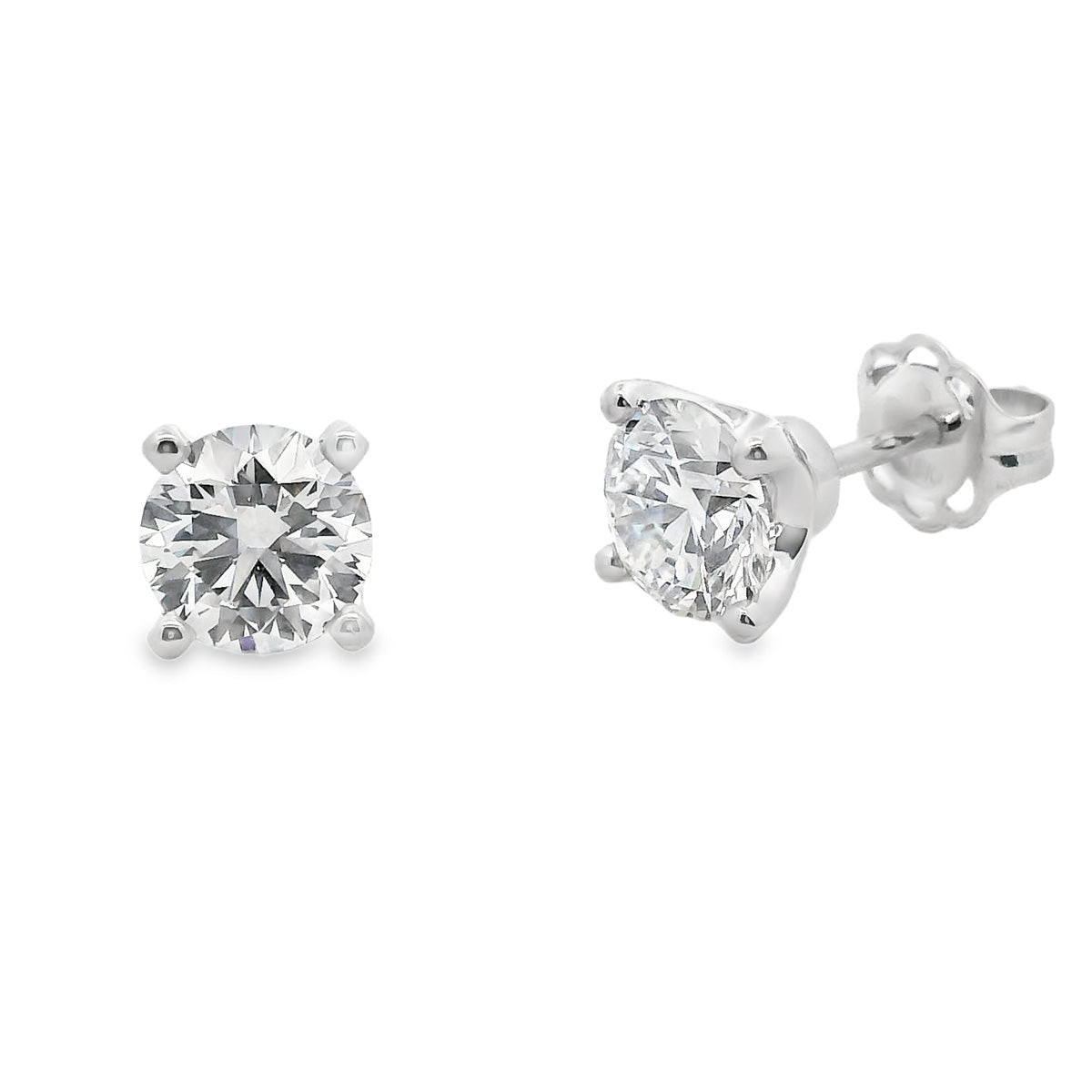 18ct White Gold 2.37ct Lab Grown Diamond Studs
