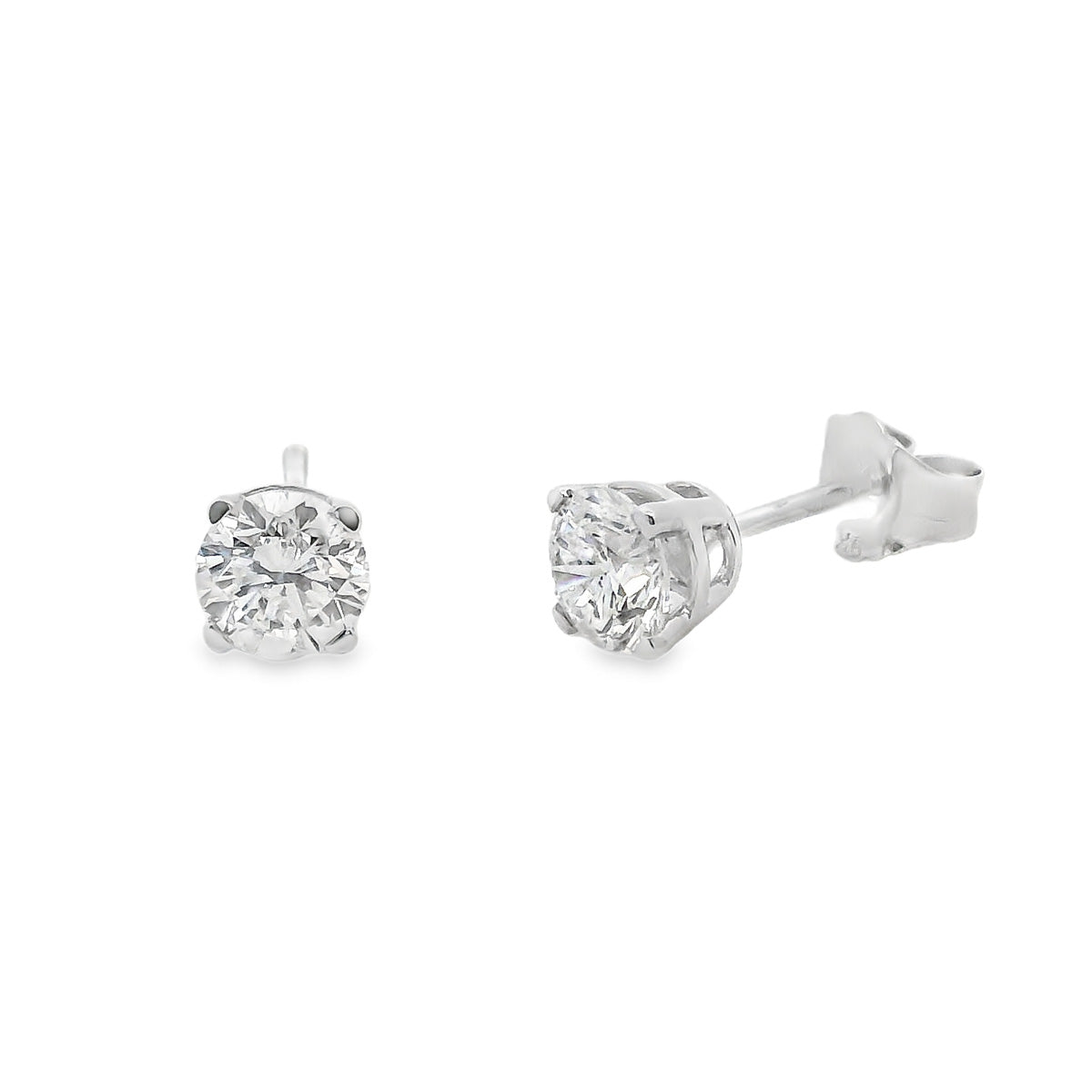 9ct White Gold 2=1.00ct Diamond Studs