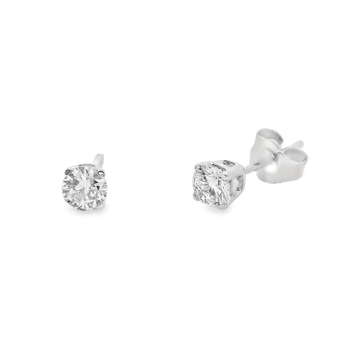 9ct White Gold 2=0.50ct Diamond Studs