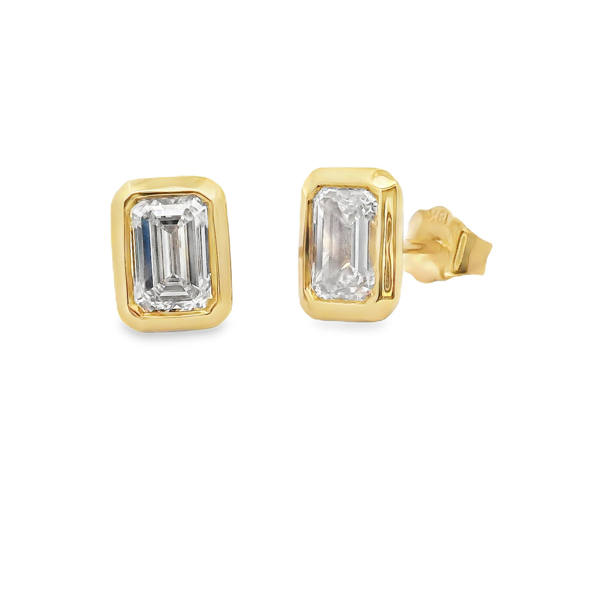 18ct Yellow Gold 2=2.04ct Lab Grown Diamond Studs