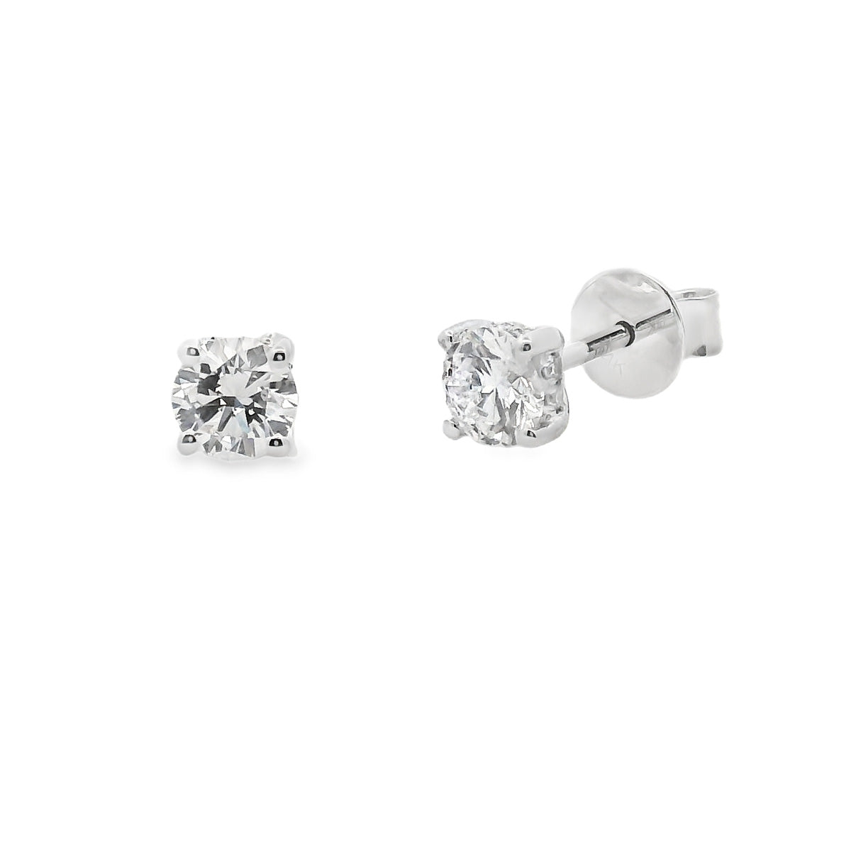 14ct White Gold 2=0.84ct Lab Grown Diamond Studs