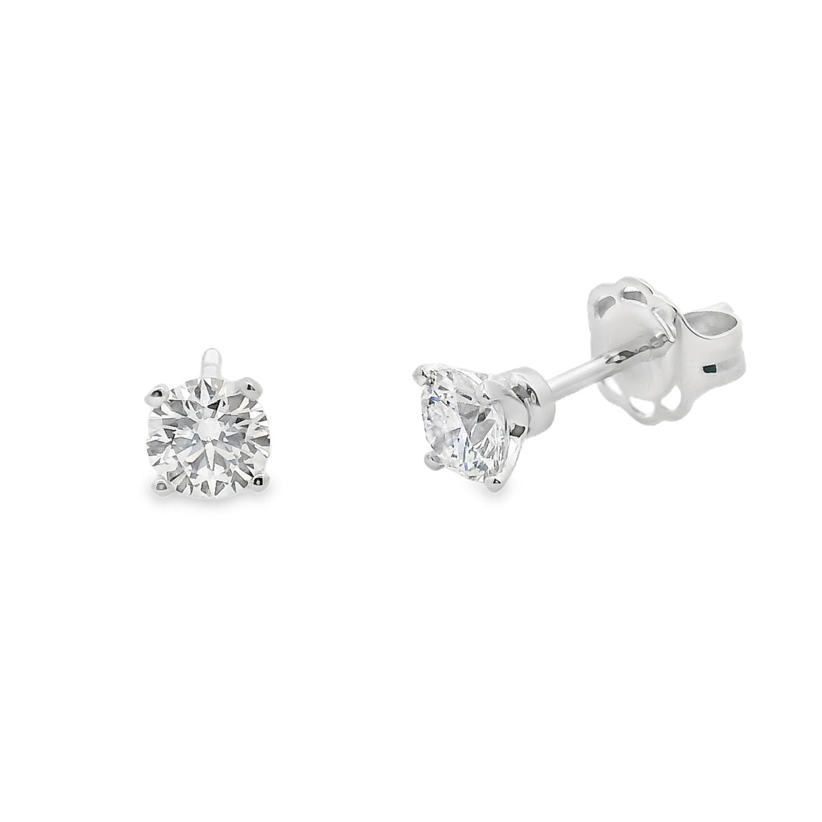 18ct White Gold 2=0.81ct Diamond Studs