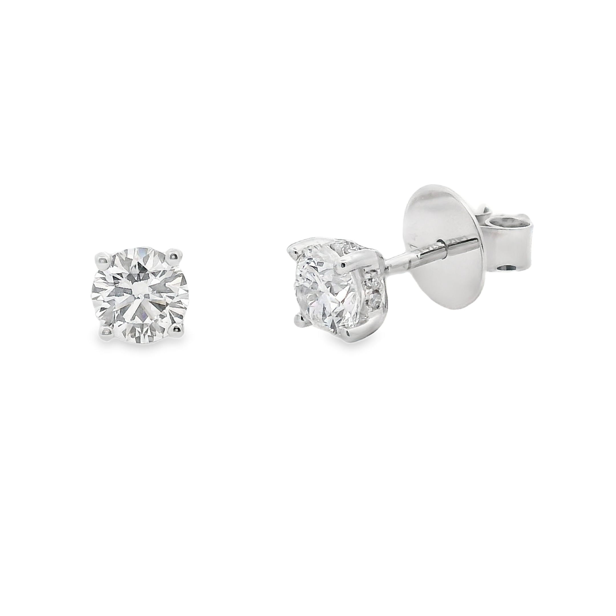 14ct White Gold 2=1.06ct Lab Grown Diamond Studs