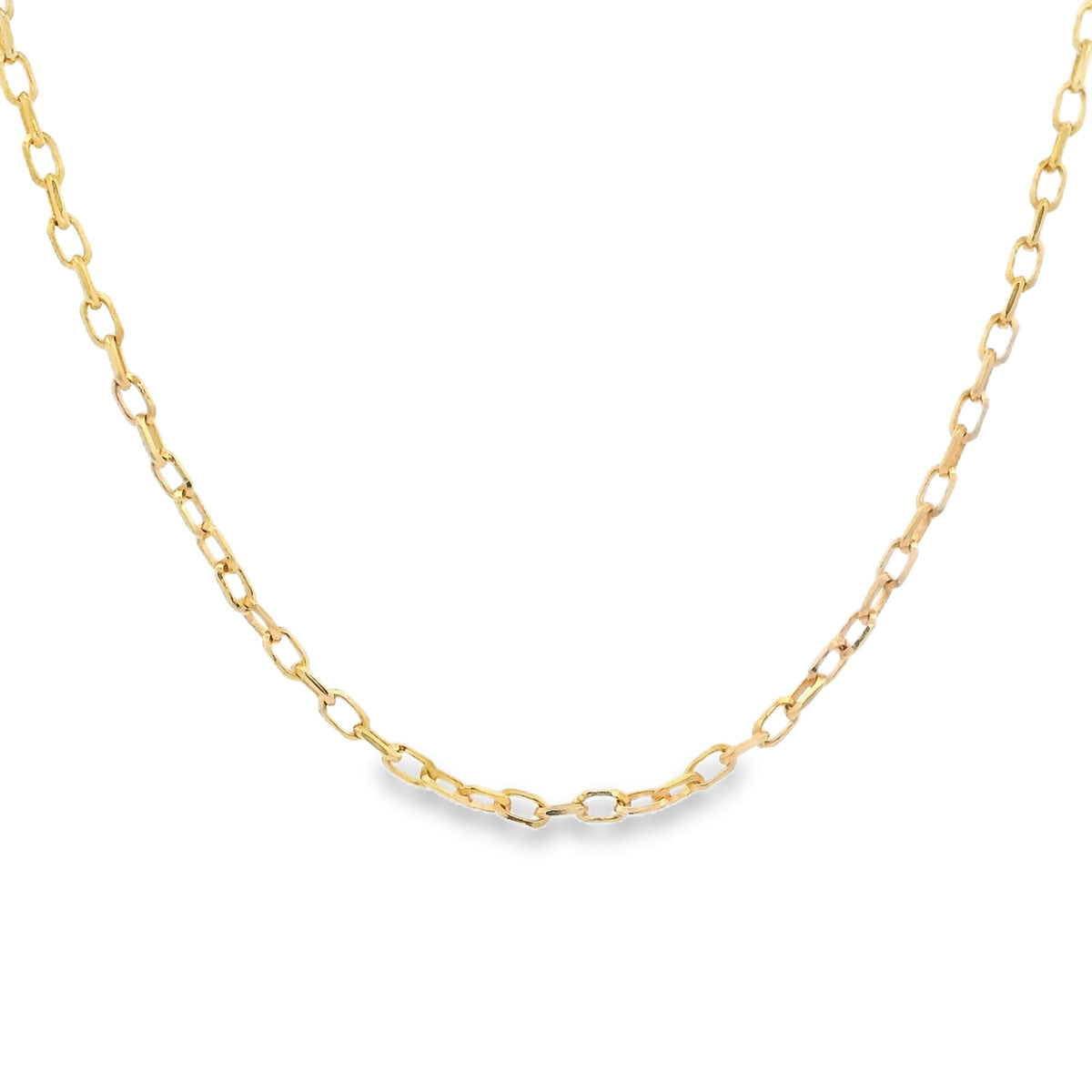 9ct Yellow Gold Rectangular Trace Chain