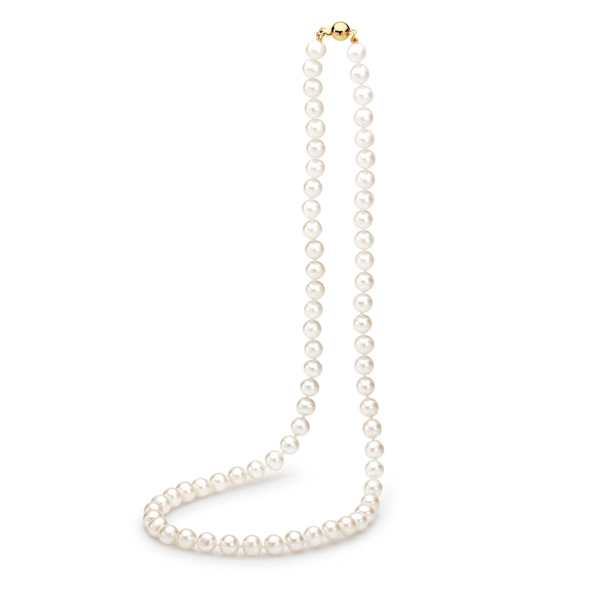 Freshwater Pearl Strand with a 9ct Yellow Gold 