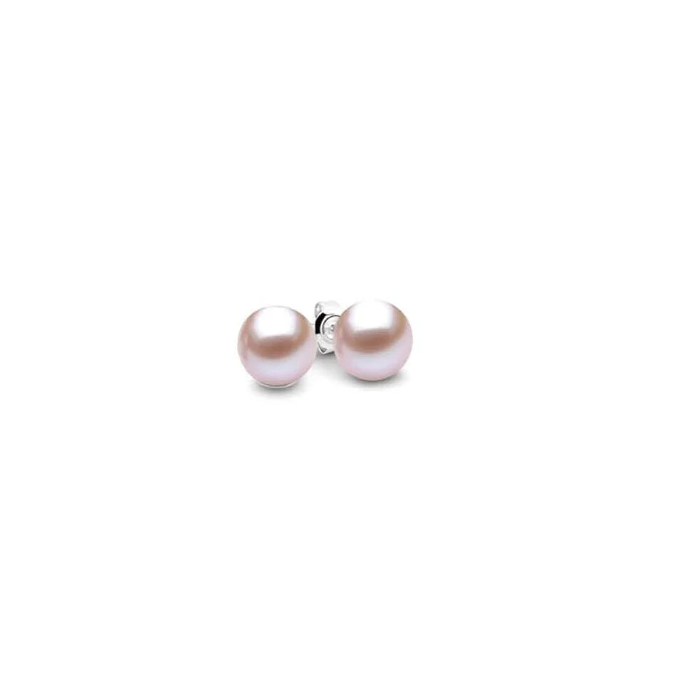 Sterling Silver and Pink Freshwater Pearl Studs