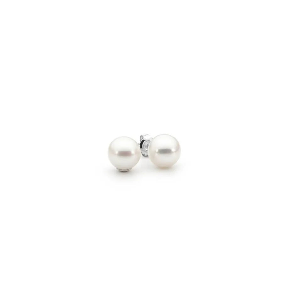 Sterling Silver and 9mm Freshwater Pearl Studs